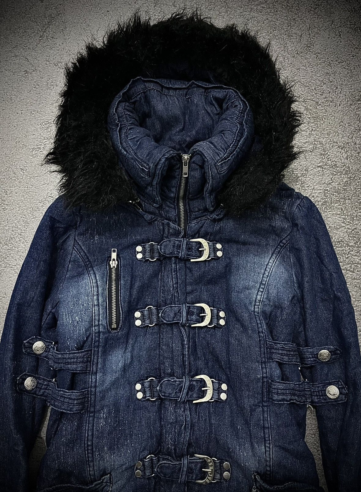 Japanese Brand Vintage Backs Bono Gothic Bondage Retro Fur Hooded Jacket Size US M / EU 48-50 / 2 - 5 Thumbnail
