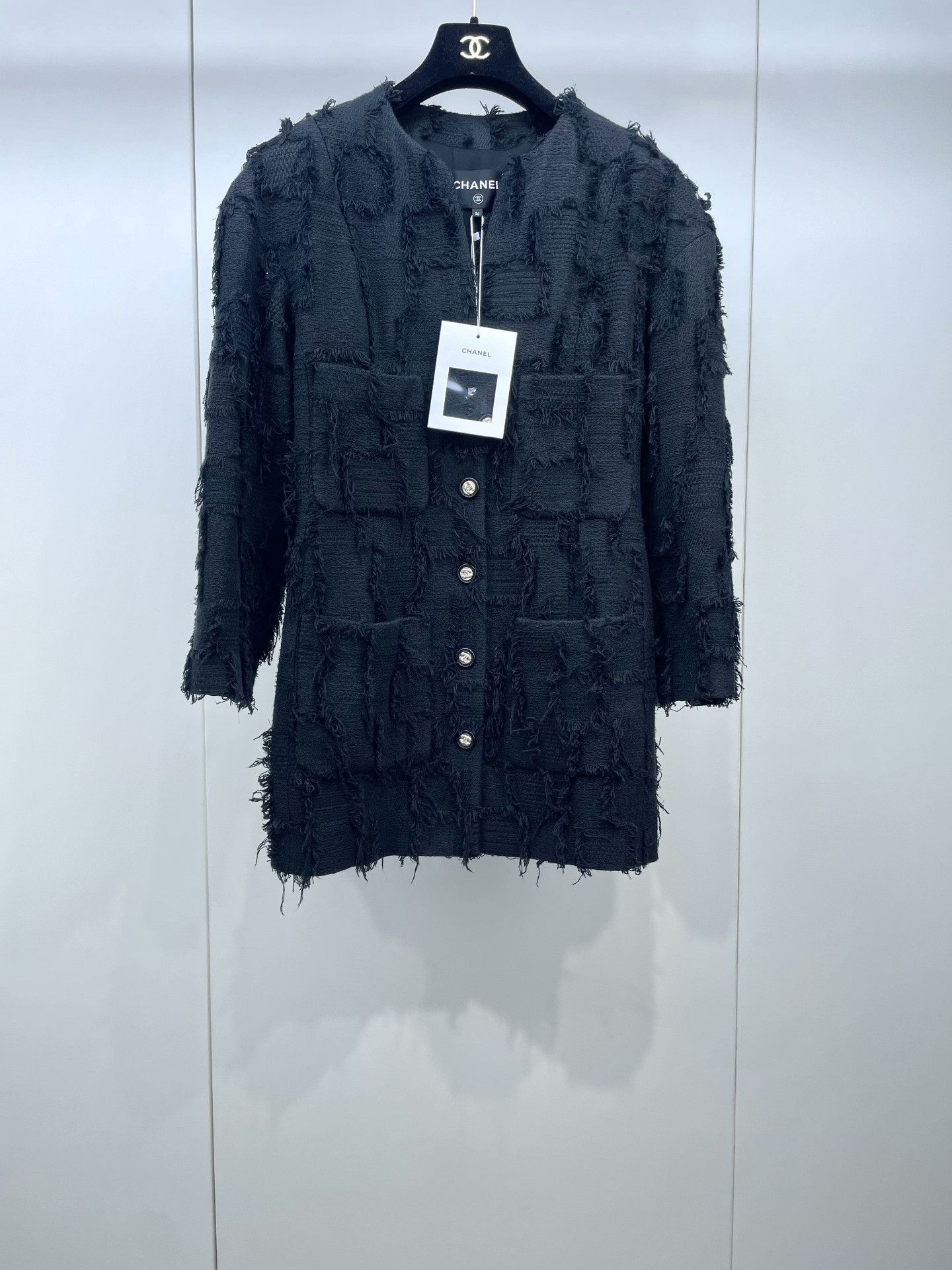 Chanel Chanel 21S Black Fringe Coat Size XS / US 0-2 / IT 36-38 - 1 Thumbnail