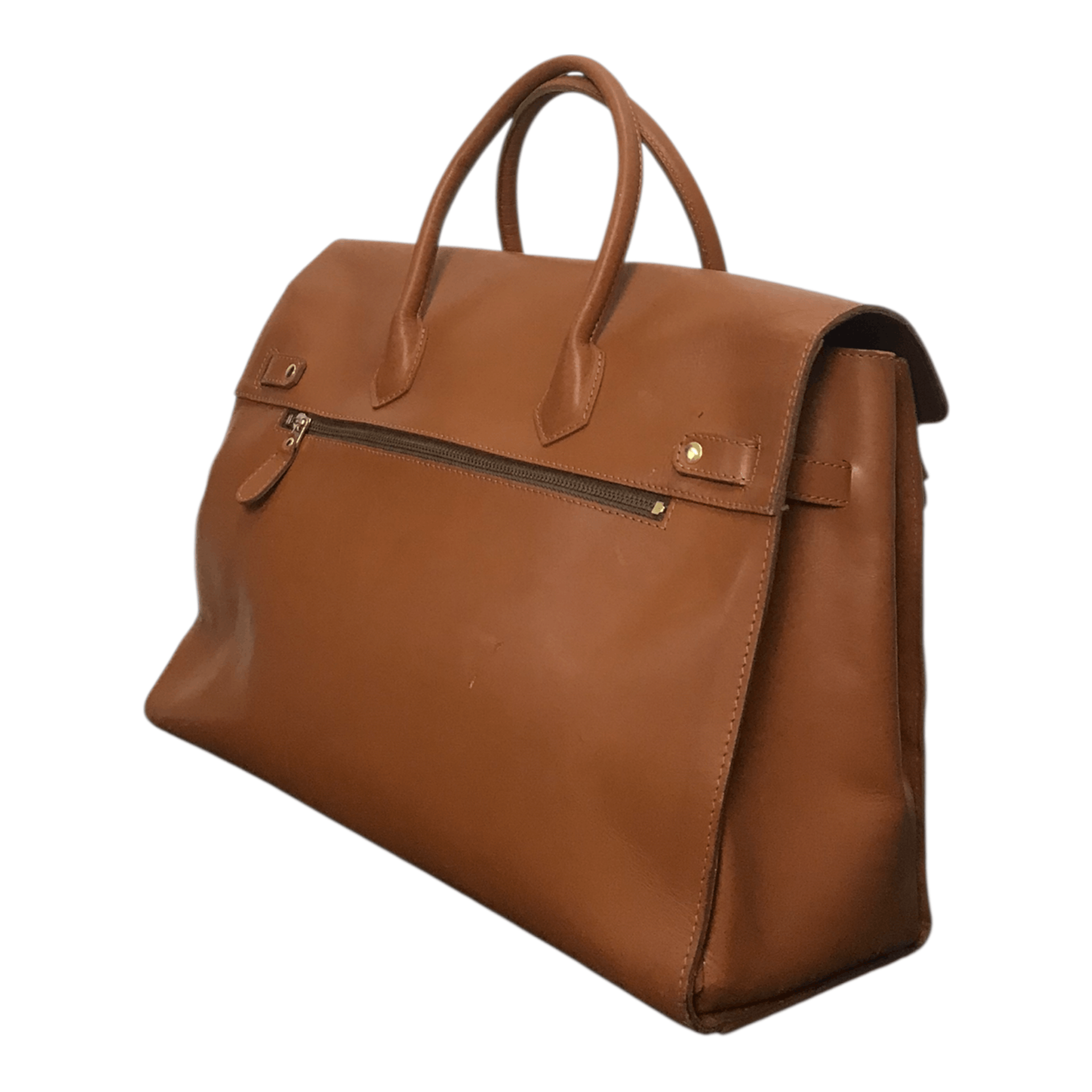 Leather Birkin Brown Leather Handbag Size ONE SIZE - 6 Thumbnail