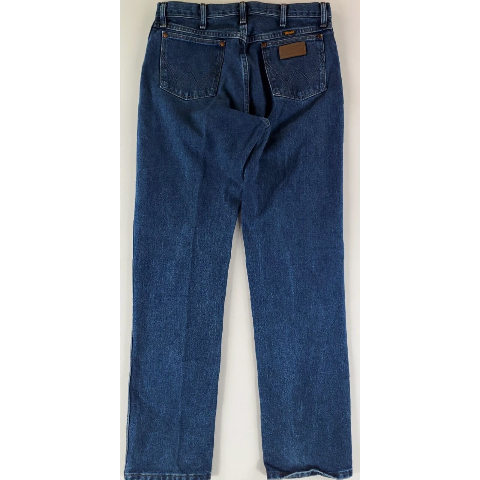 Wrangler VINTAGE Wrangler Jeans 13MWZ Mens 32x34 Blue 90s Inseam 34 Straight 33x34 Actual Men Size US 33 - 2 Thumbnail