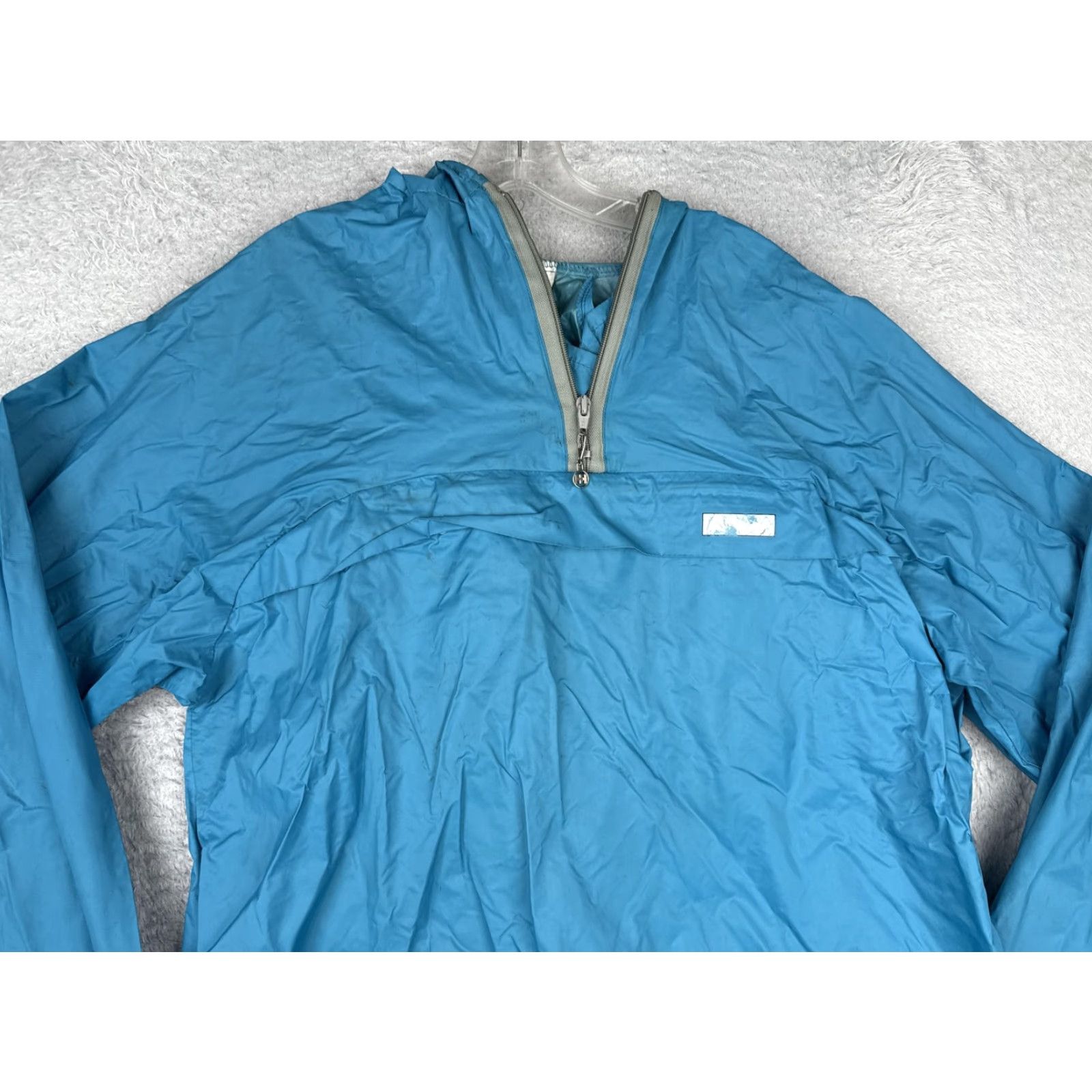 Helly Hansen VINTAGE Helly Hansen Jacket Mens XL Blue Windbreaker 1/4 Zip Hooded Nylon Outdoor Coat Size US XL / EU 56 / 4 - 4 Thumbnail
