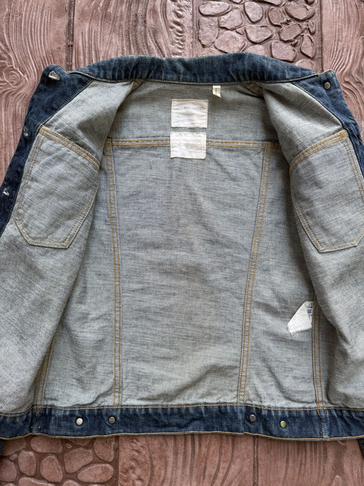 Helmut Lang Vintage 1998 HELMUT LANG Indigo Denim Jacket Size US S / EU 44-46 / 1 - 6 Thumbnail