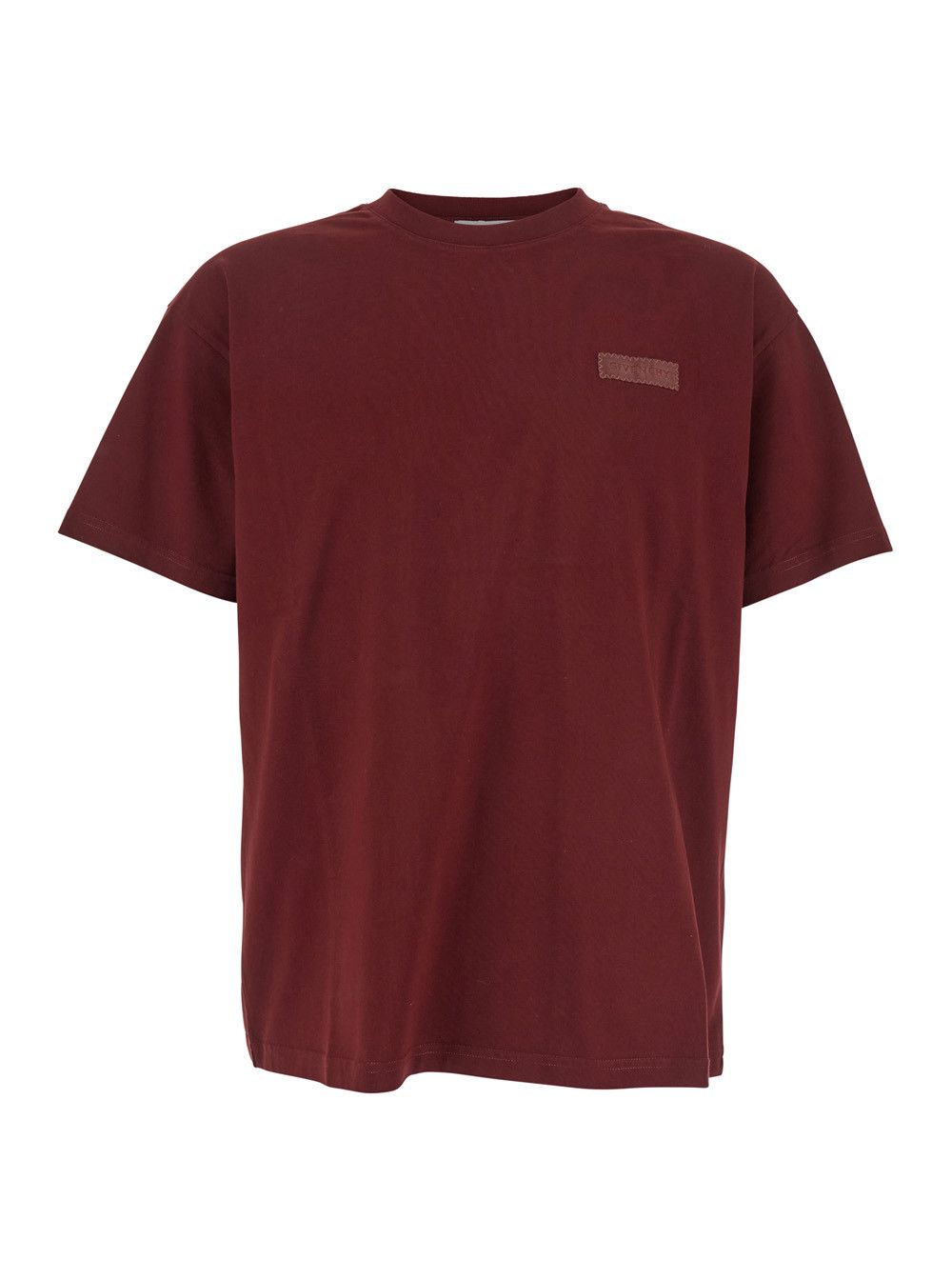 Givenchy Bordeaux T-Shirt with Logo Patch on Chest for Men Size US S / EU 44-46 / 1 - 1 Thumbnail