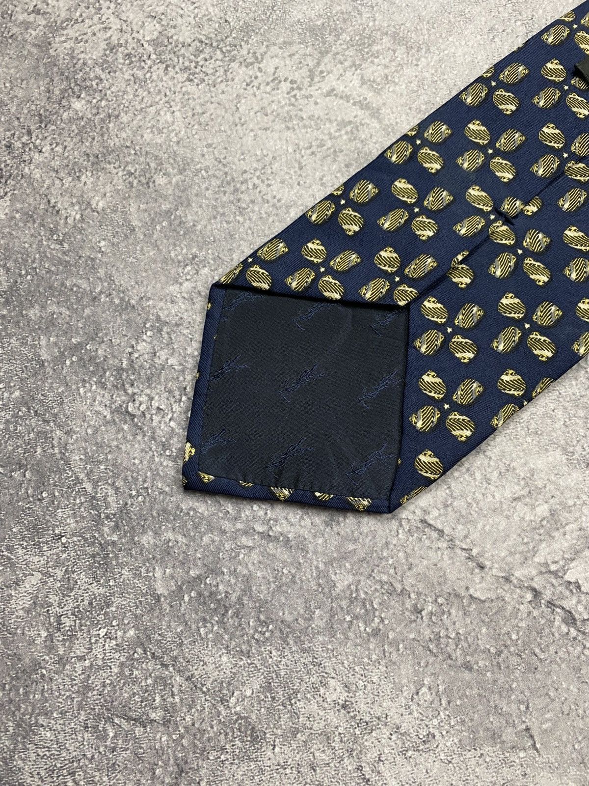 Yves Saint Laurent Yves Saint Laurent YSL Tie Vintage Monogram Old Money 90s Size ONE SIZE - 12 Thumbnail