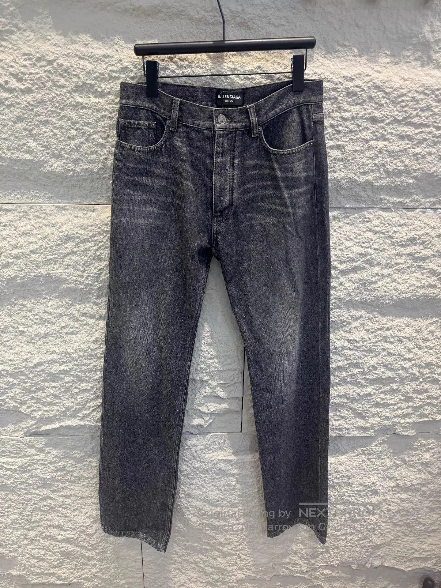 Balenciaga Black Denim Jeans . Size US 30 / EU 46 - 1 Thumbnail