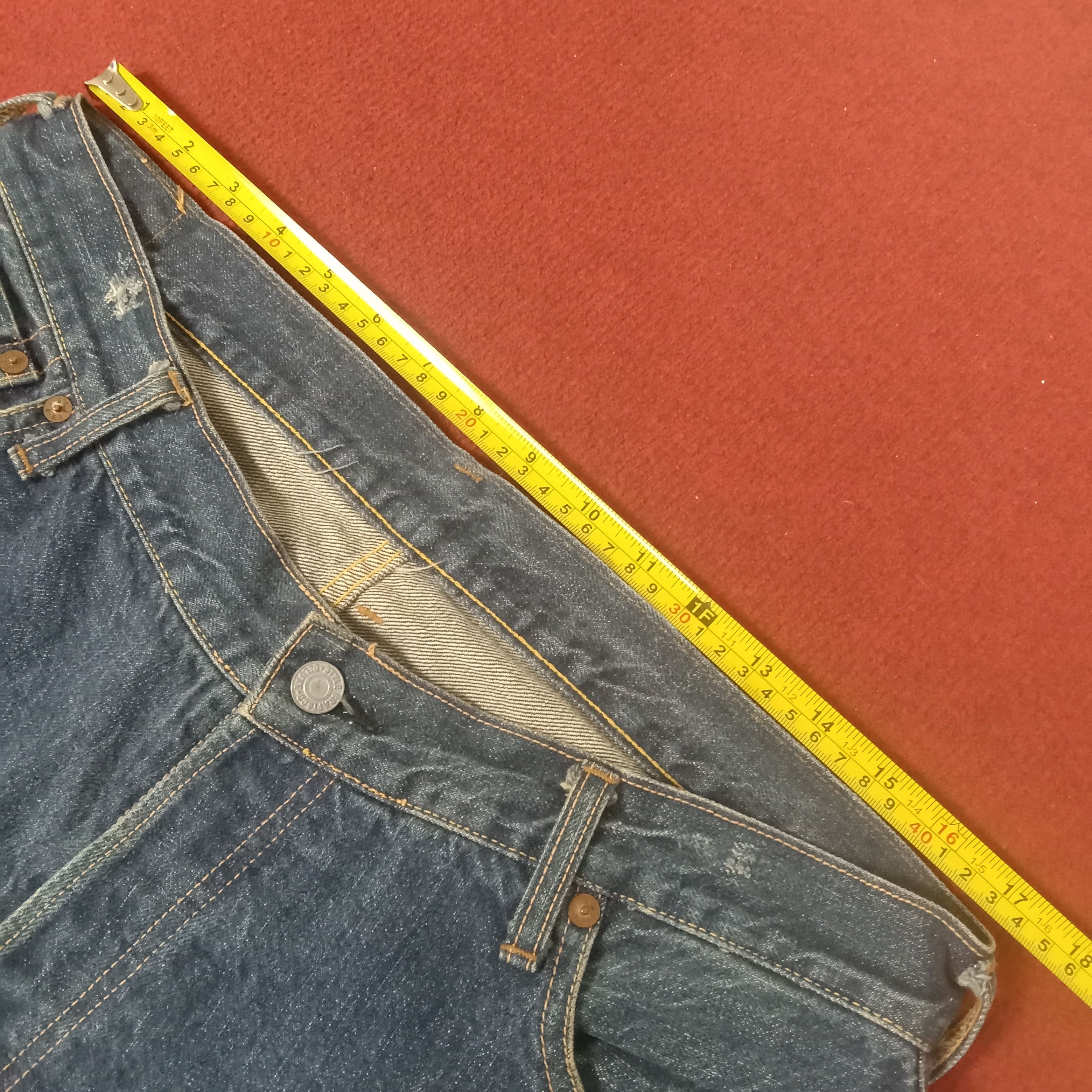 Evisu × Japanese Brand × Vintage Evis Streetwear Skater Custom Daicock Style Jeans Size US 35 - 7 Thumbnail