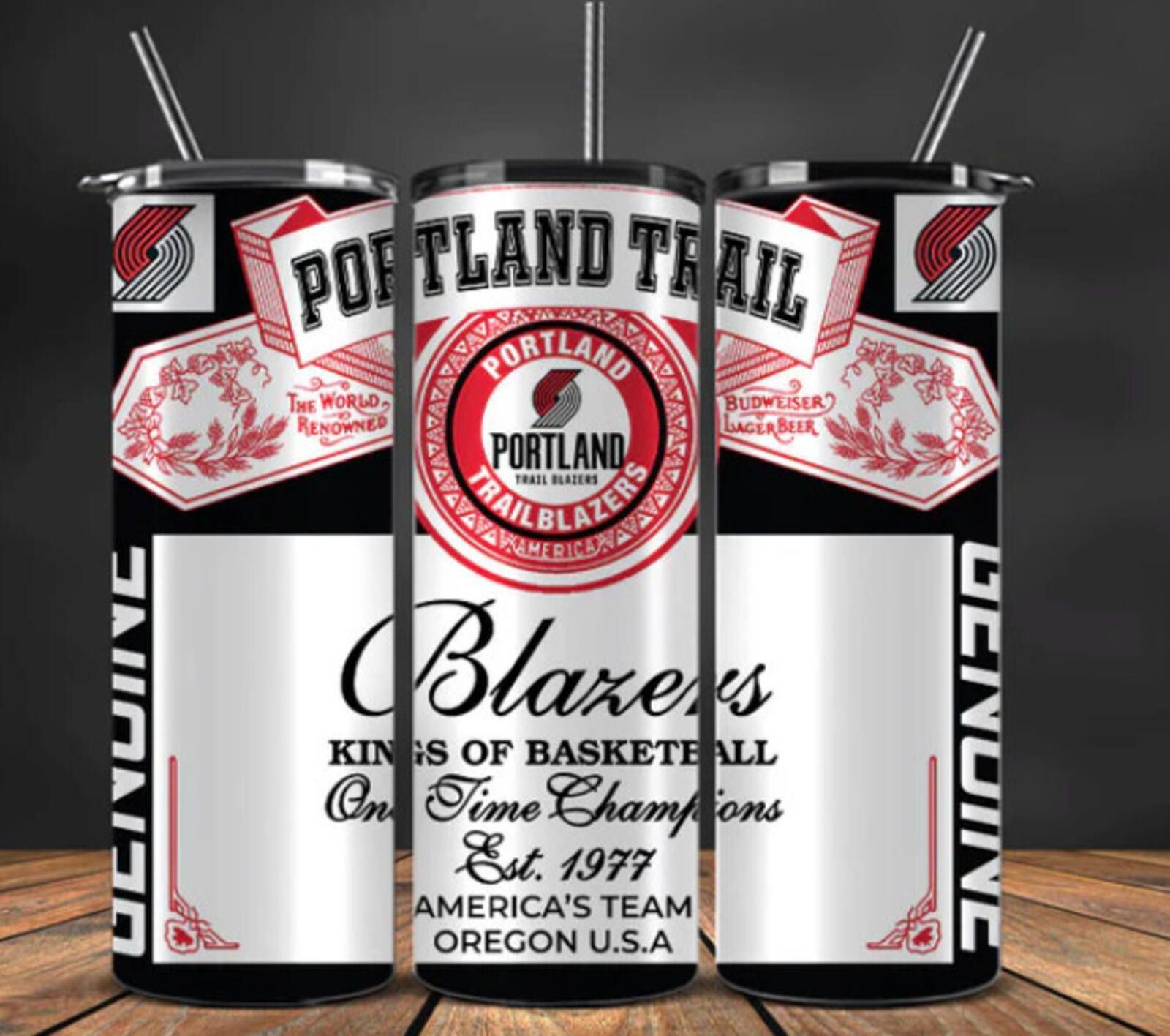The Unbranded Brand Beer --Stainless Steel Tumbler 20 Oz Portland Trail Blazers Size ONE SIZE - 1 Thumbnail