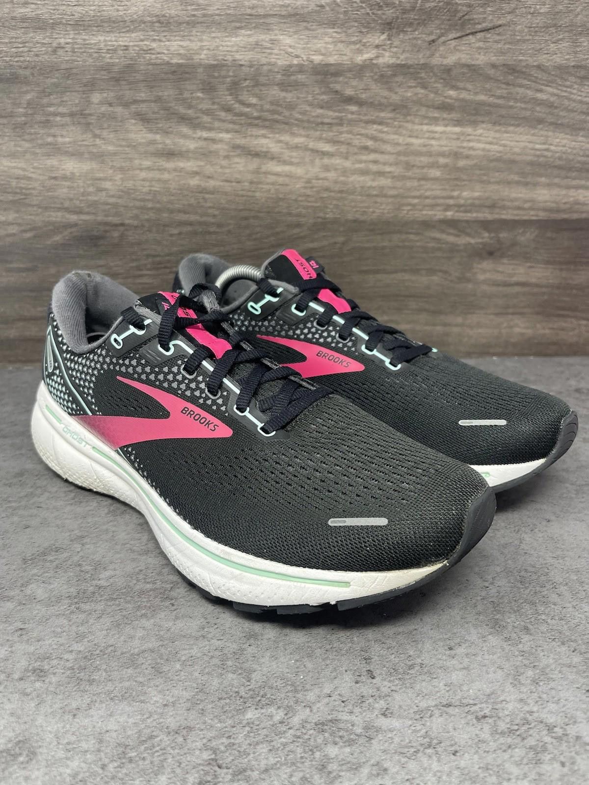 Brooks Brooks Ghost 14 Running Shoes Womens Size 11 Black Pink Size US 11 / IT 41 - 4 Thumbnail