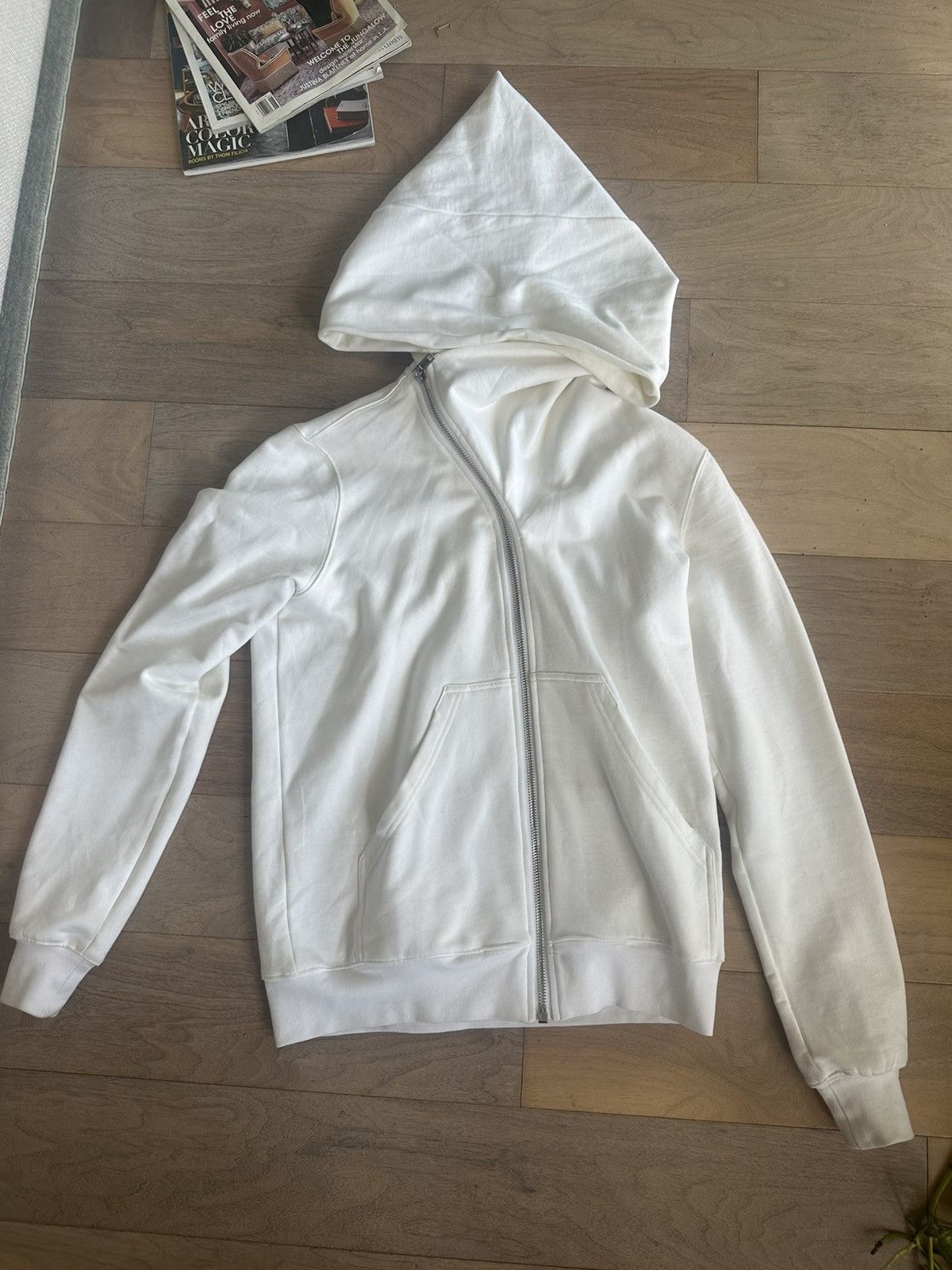 Rick Owens Rick Owens Mountain Hoodie (White) | Grailed