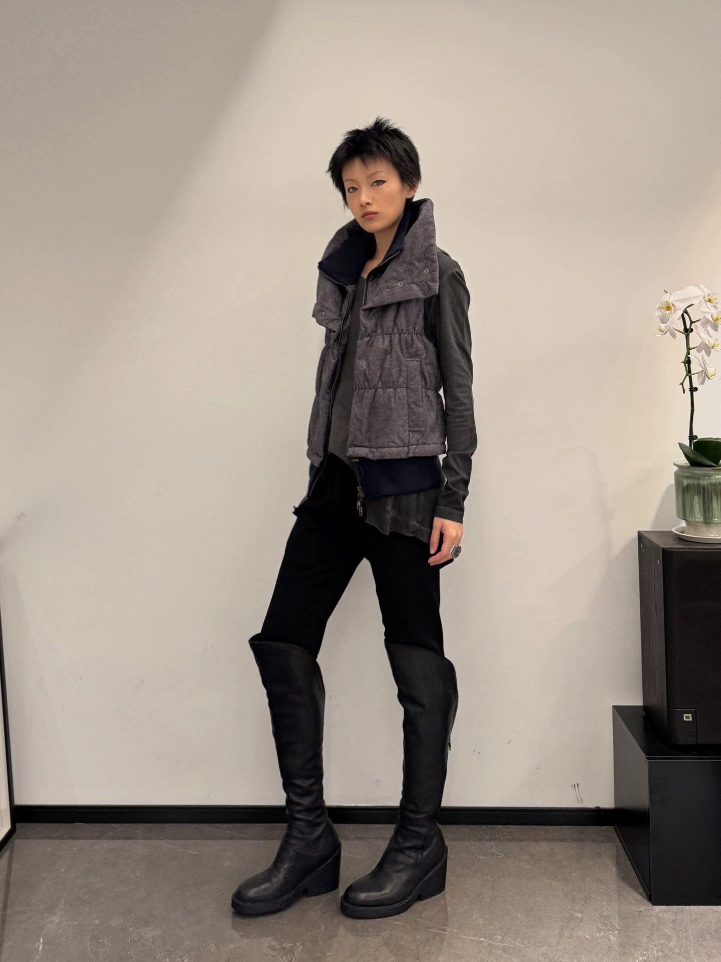 Vintage Japanese Brand Double Collar Double Zipper Padded Vest Size XS / US 0-2 / IT 36-38 - 6 Thumbnail