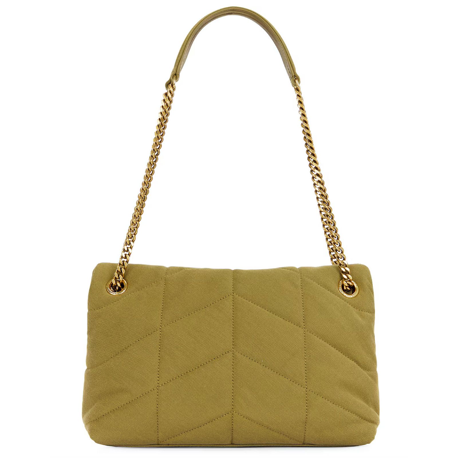 Yves Saint Laurent Saint Laurent Small Puffer Fir Green Gold YSL Crossbody Bag Size ONE SIZE - 14 Thumbnail