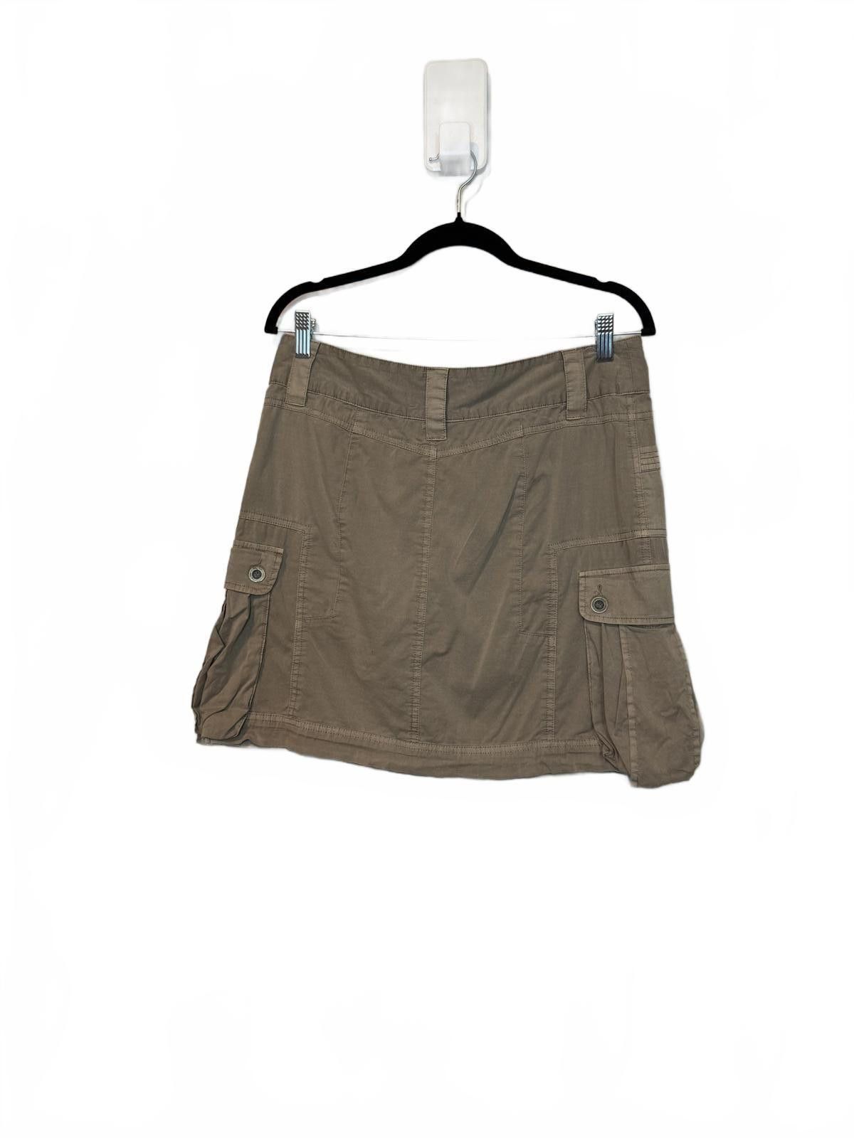 Mexican Threads Y2K Khaki Cargo Utility Skirt -Medium Size 32" / US 10 / IT 46 - 2 Thumbnail