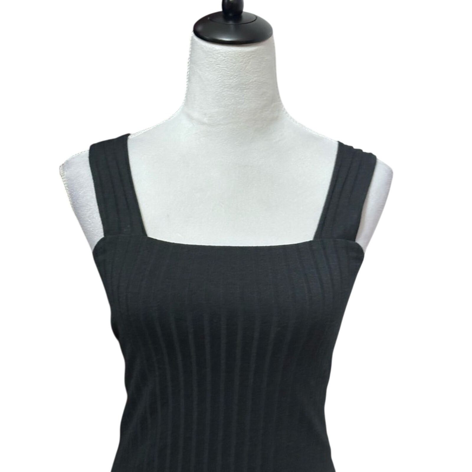 Other BP Crop Tank Top Sleeveless Ribbed Black Women's XS NWOT Size XS / US 0-2 / IT 36-38 - 2 Thumbnail