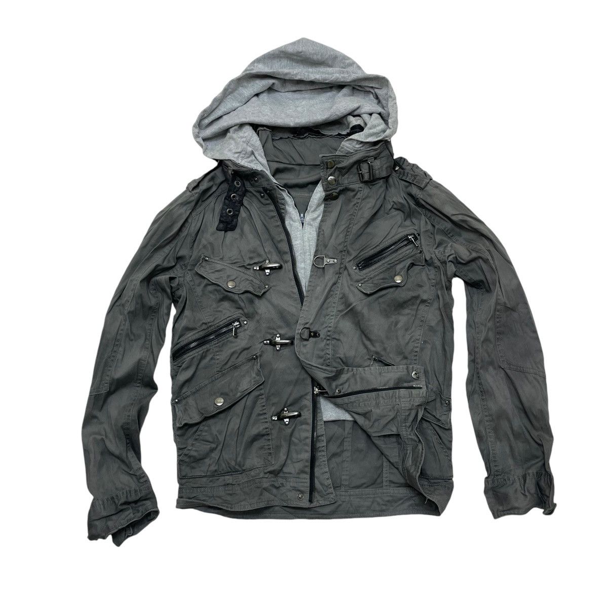 Japanese Brand Semantics Design Detachable Hoodie