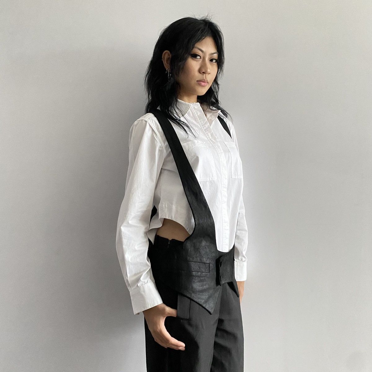 Ann Demeulemeester SS2012 Ann Demeulemeester Leather Sample Vest Holster Size 38R - 9 Thumbnail