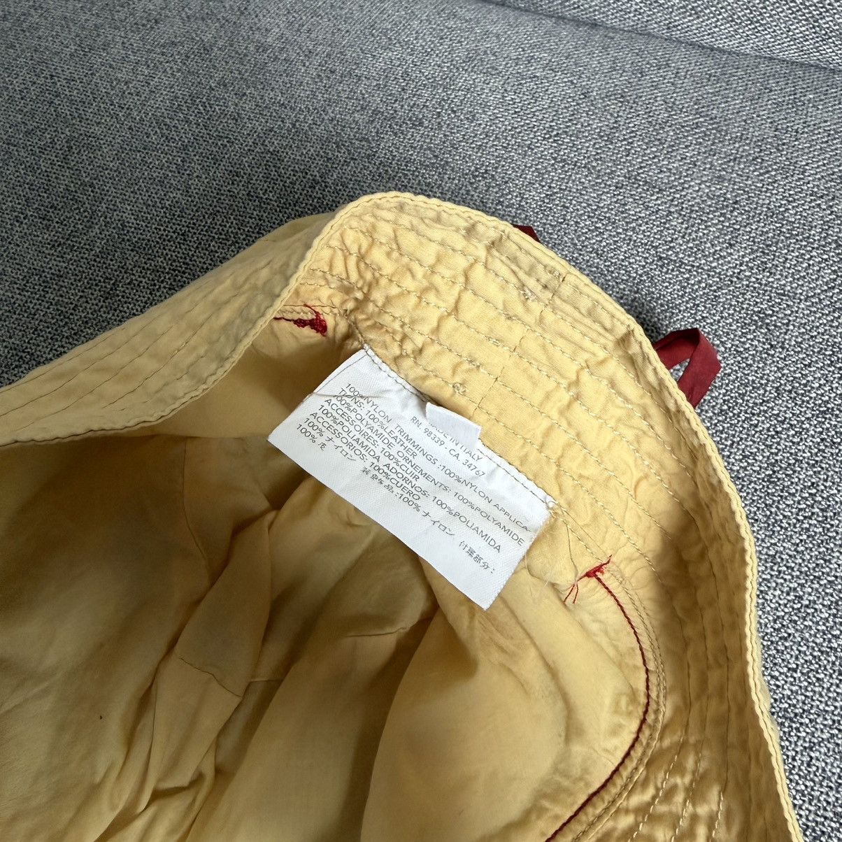 Prada Vintage Prada Red Stripe Bucket Hat Size ONE SIZE - 9 Thumbnail