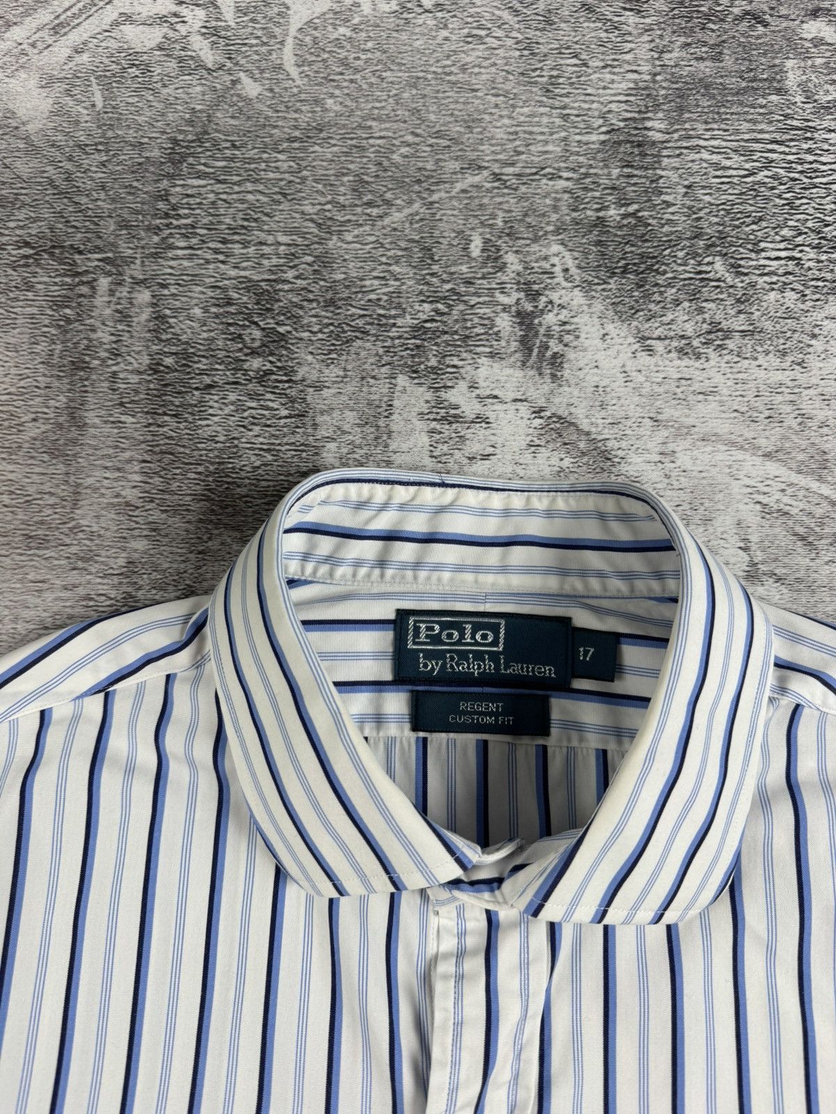 Polo Ralph Lauren Polo Ralph Lauren Blue Striped Blank Longsleeve Button Shirt Size US XL / EU 56 / 4 - 9 Thumbnail