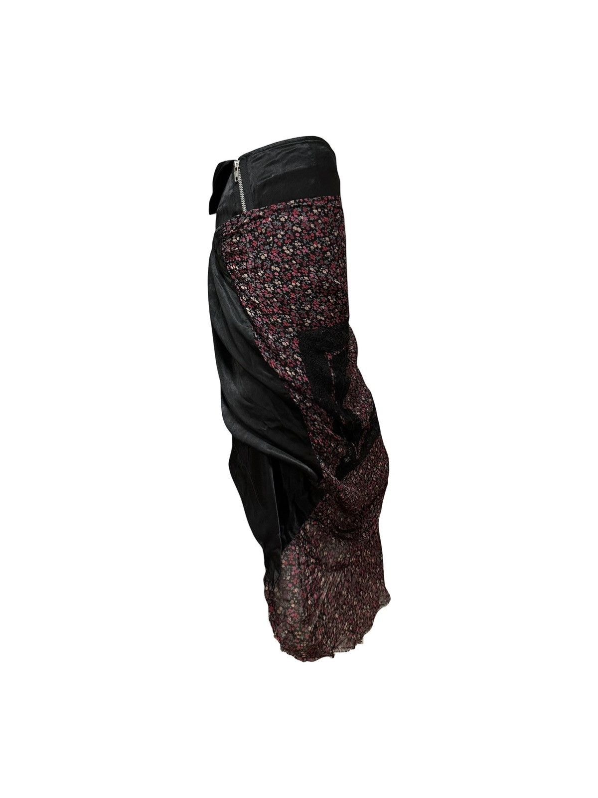 Junya Watanabe JUNYA WATANABE Fall Winter 2007 Floral Asymmetric Maxi Skirt Size 27" / US 4 / IT 40 - 3 Thumbnail