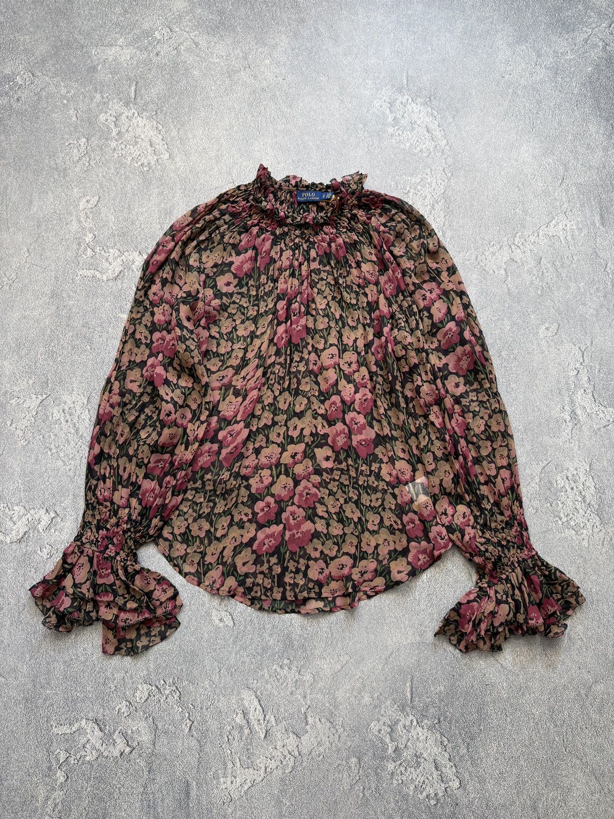 Polo Ralph Lauren Ralph Lauren Flowers Long Sleeve Button Up Shirt Blouse Size L / US 10 / IT 46 - 1 Thumbnail
