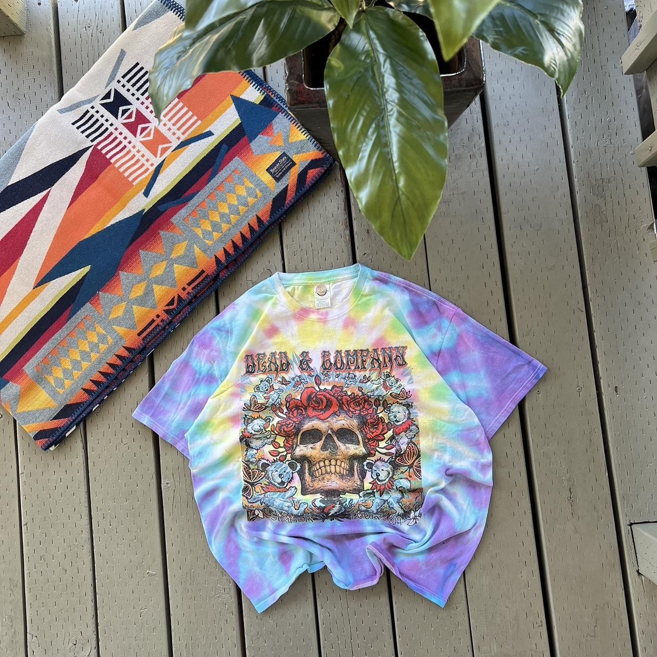 Grateful Dead Grateful Dead Dead and Company Tour T Shirt Tie Dye Skull Size US XL / EU 56 / 4 - 1 Thumbnail