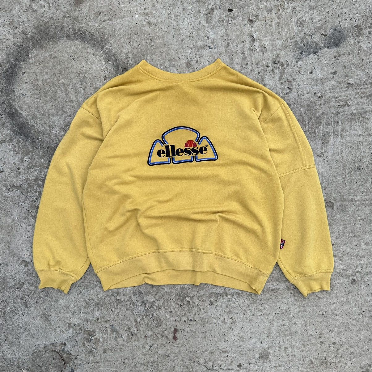 Ellesse × Vintage Vintage Ellesse Sweatshirt Big Logo Distressed Y2K 00s USA Size US L / EU 52-54 / 3 - 1 Thumbnail