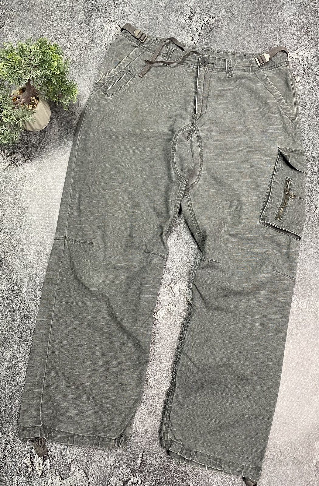 Kangol × Vintage Kangol cargo pants vintage y2k style grey men Size US 32 / EU 48 - 1 Thumbnail