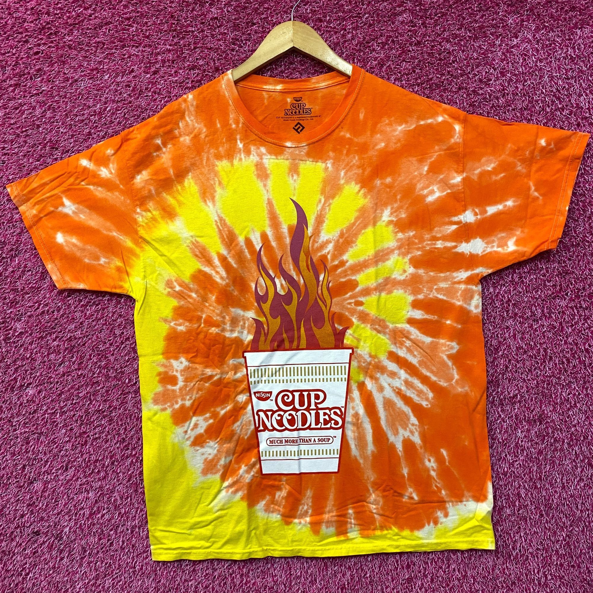 Nissan Nissin Cup Noodles More Than Soup Spicy Promo Tie Dye T-Shir Size US XL / EU 56 / 4 - 3 Thumbnail