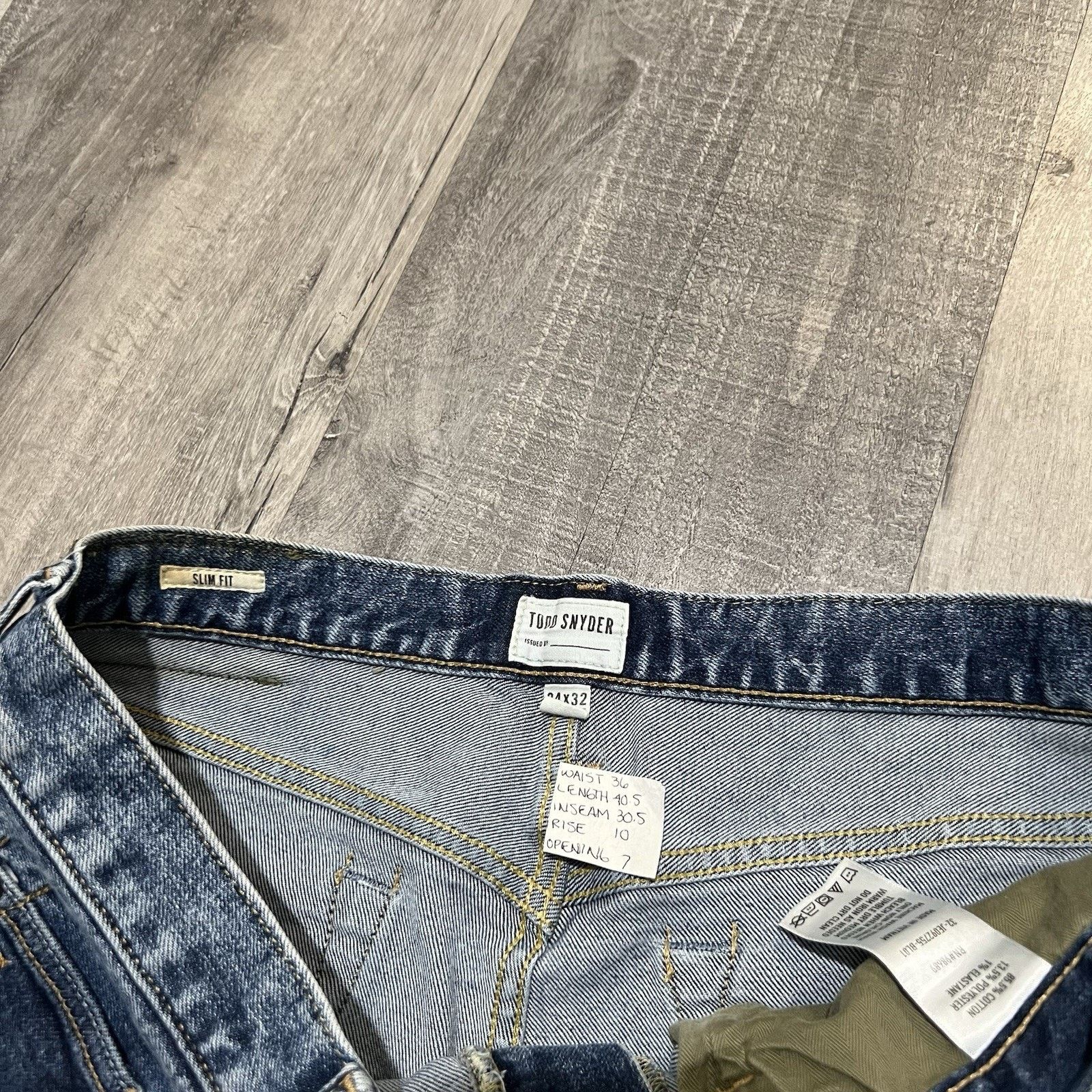 Todd Snyder Todd Snyder Slim Fit Stretch 5 Pocket Jeans Men's Blue Denim Size US 36 / EU 52 - 7 Thumbnail