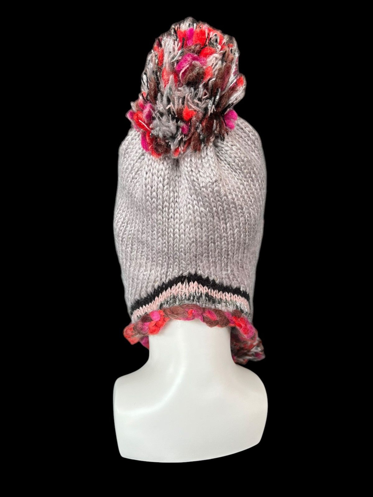 Japanese Brand × Kapital × Vintage Crochet Knitted Handmade Beanie Hats Rare ☠️☠️ Size ONE SIZE - 4 Thumbnail