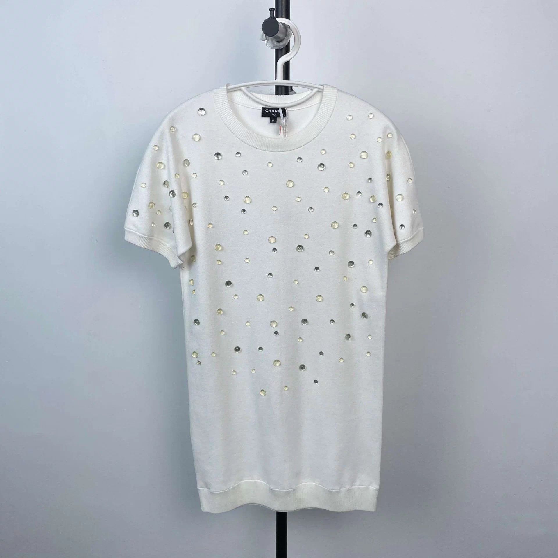 Chanel Chanel 95 New 3D Water Drop White SS Top 34 Size XS / US 0-2 / IT 36-38 - 1 Thumbnail