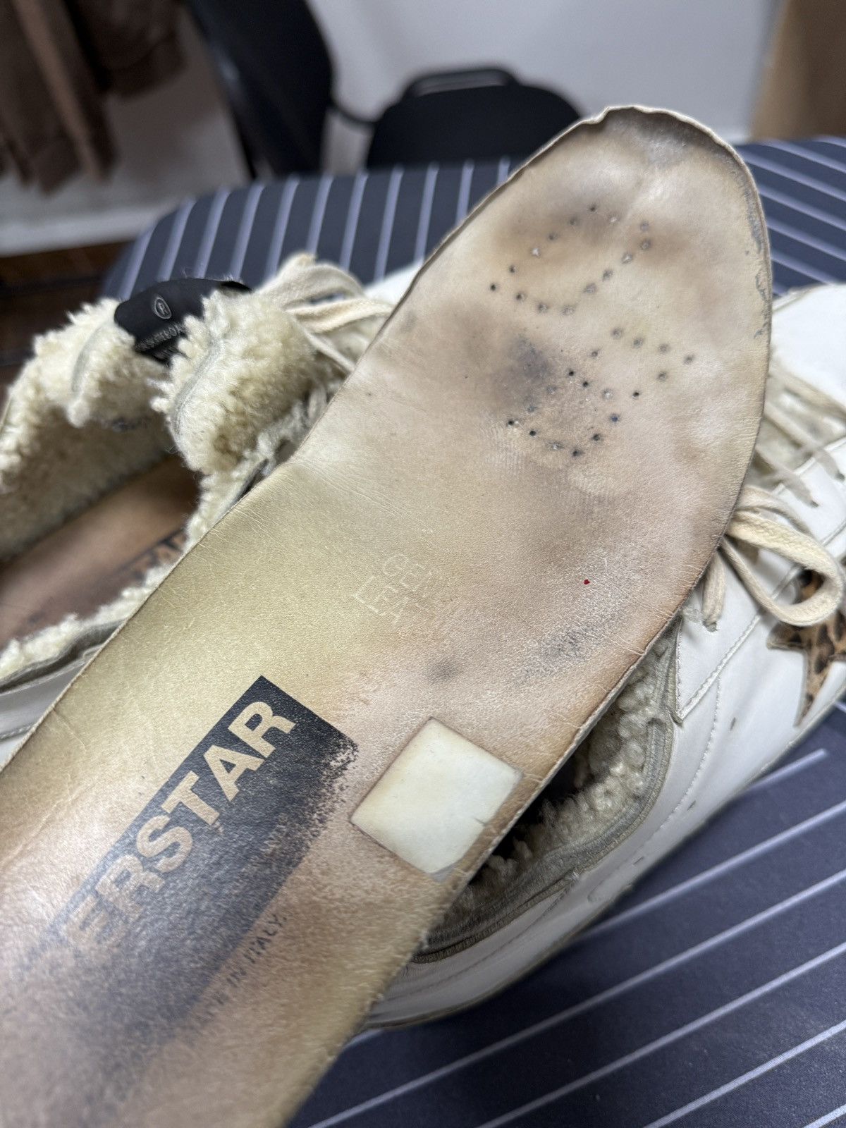 Golden Goose 🇮🇹 Golden Goose Superstar Leather Trainers GGDB Made in Italy Size US 9 / EU 42 - 17 Thumbnail