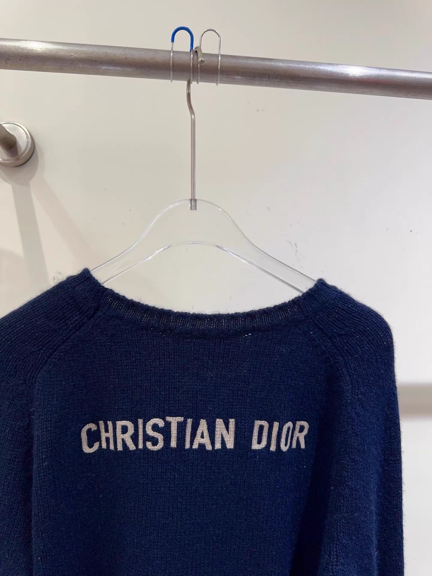 Dior Dior Navy Blue 100% Cashmere Sweater F34 (New) Size XS / US 0-2 / IT 36-38 - 5 Thumbnail