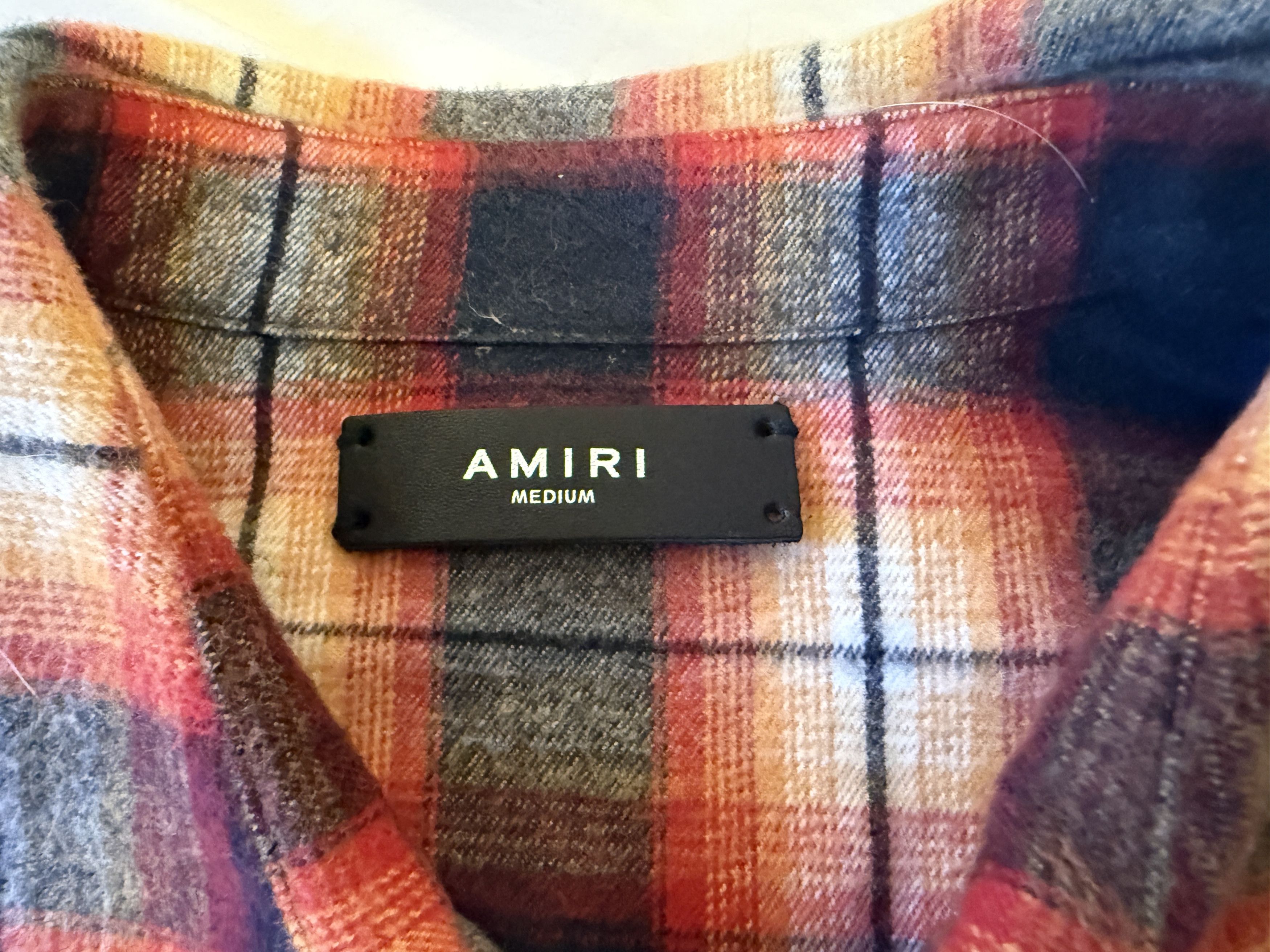 Amiri Amiri Core Leather Logo Flannel Size US M / EU 48-50 / 2 - 4 Thumbnail