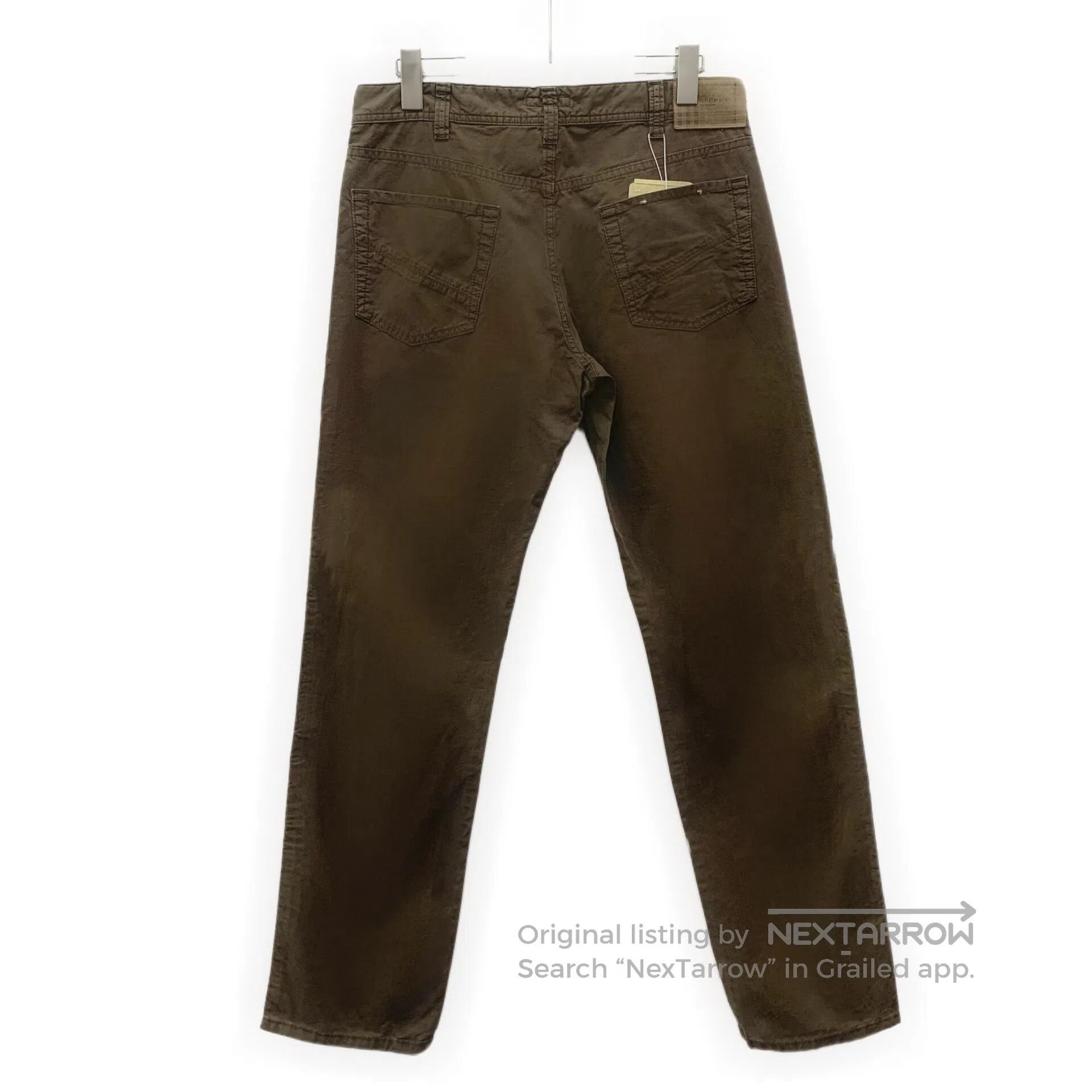 Burberry Burberry Brown Washed Cotton Casual Pants| Size US 31 - 2 Thumbnail