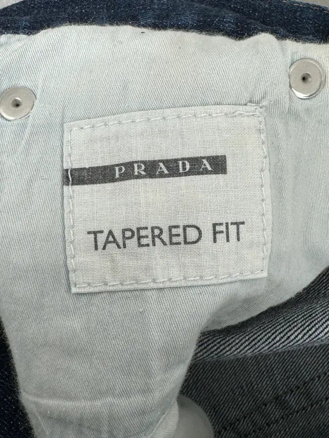 Prada 2000s Prada Navy Brut Denim Jeans Size US 30 / EU 46 - 13 Thumbnail