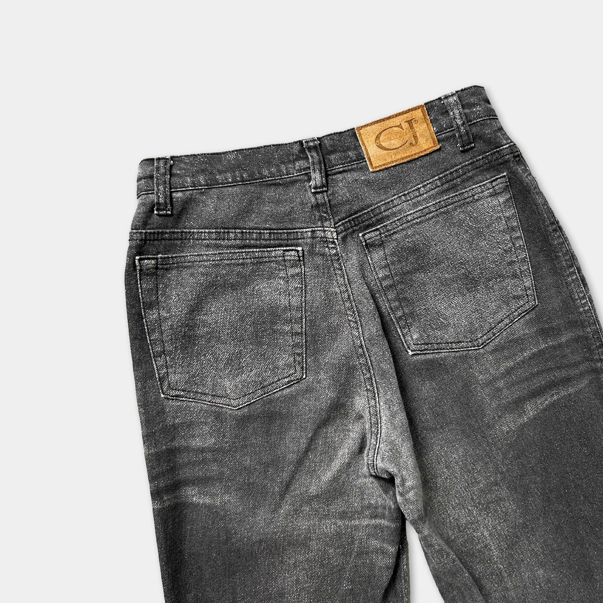 Just Cavalli Just Cavalli 2000's Shiny Grey Denim Jeans Size US 27 - 5 Thumbnail
