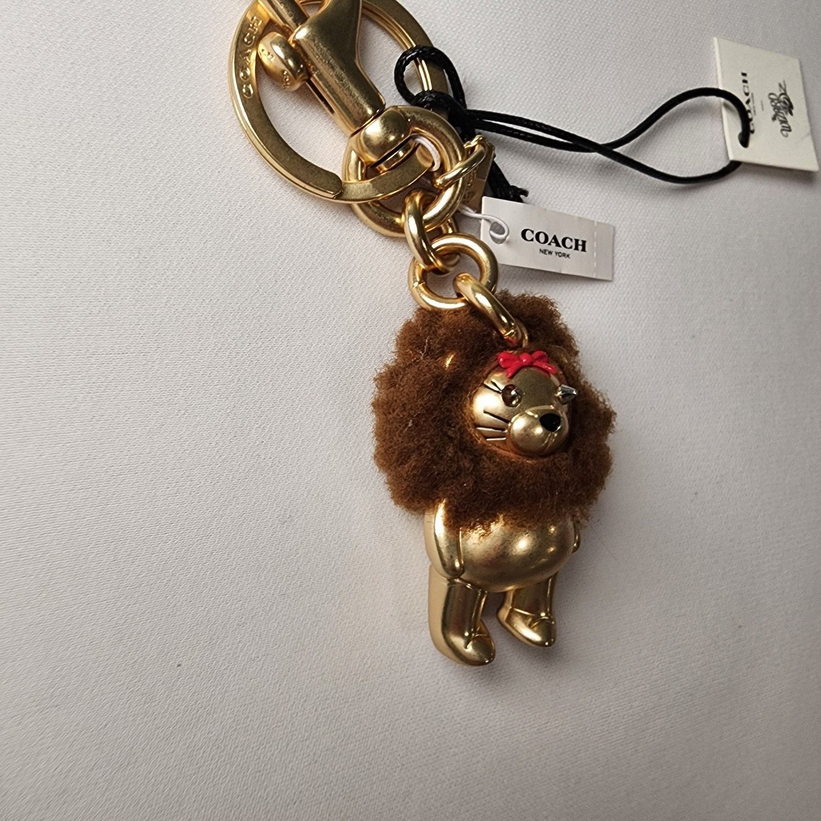 Coach NWT COACH F35249 WIZARD OF OZ LION KEYCHAIN BAG CHARM Size ONE SIZE - 4 Thumbnail