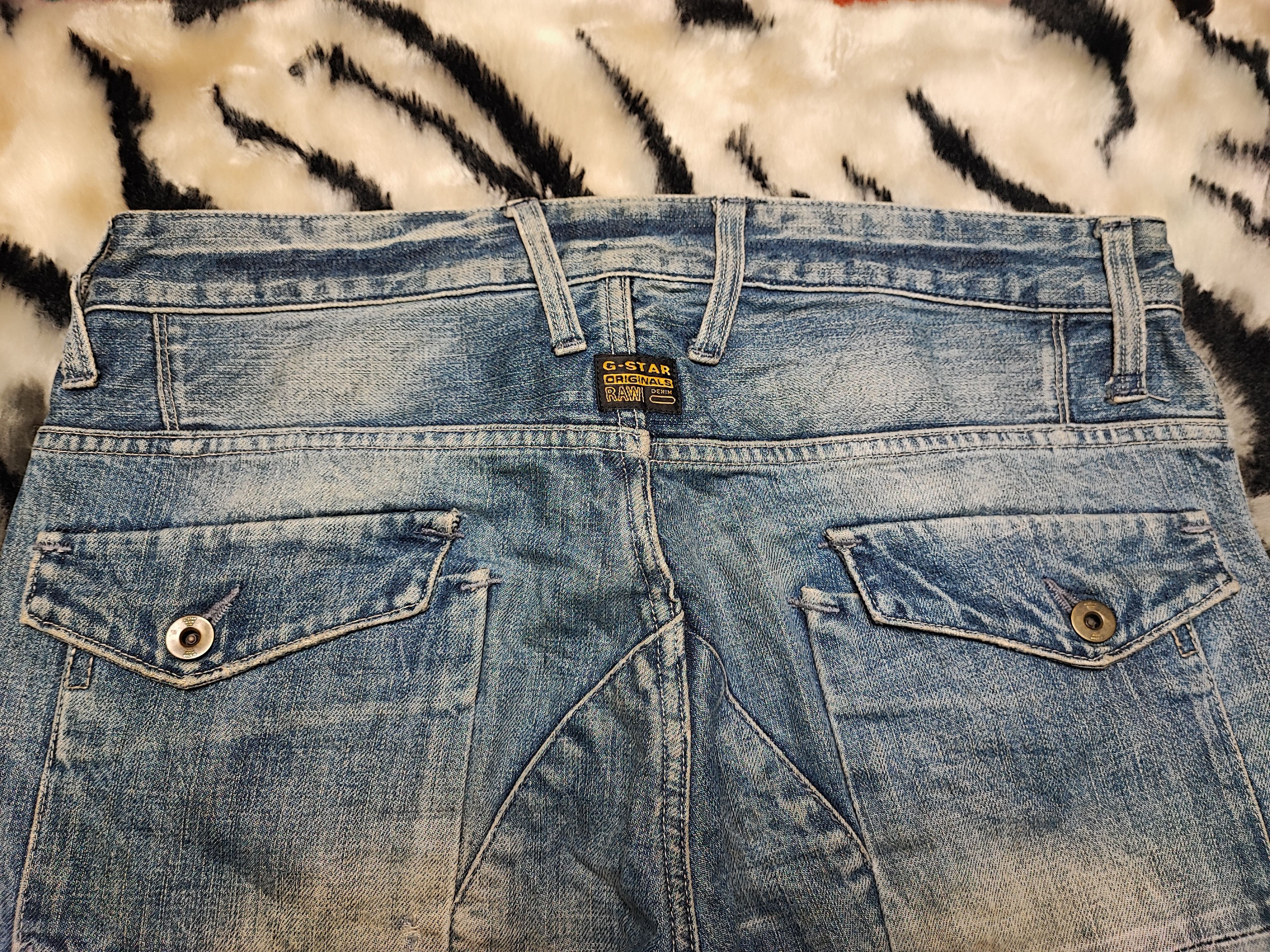 G-Star Distress Jeans by G Star Raw Cargo Biker 34x32 Size US 34 / EU 50 - 14 Thumbnail