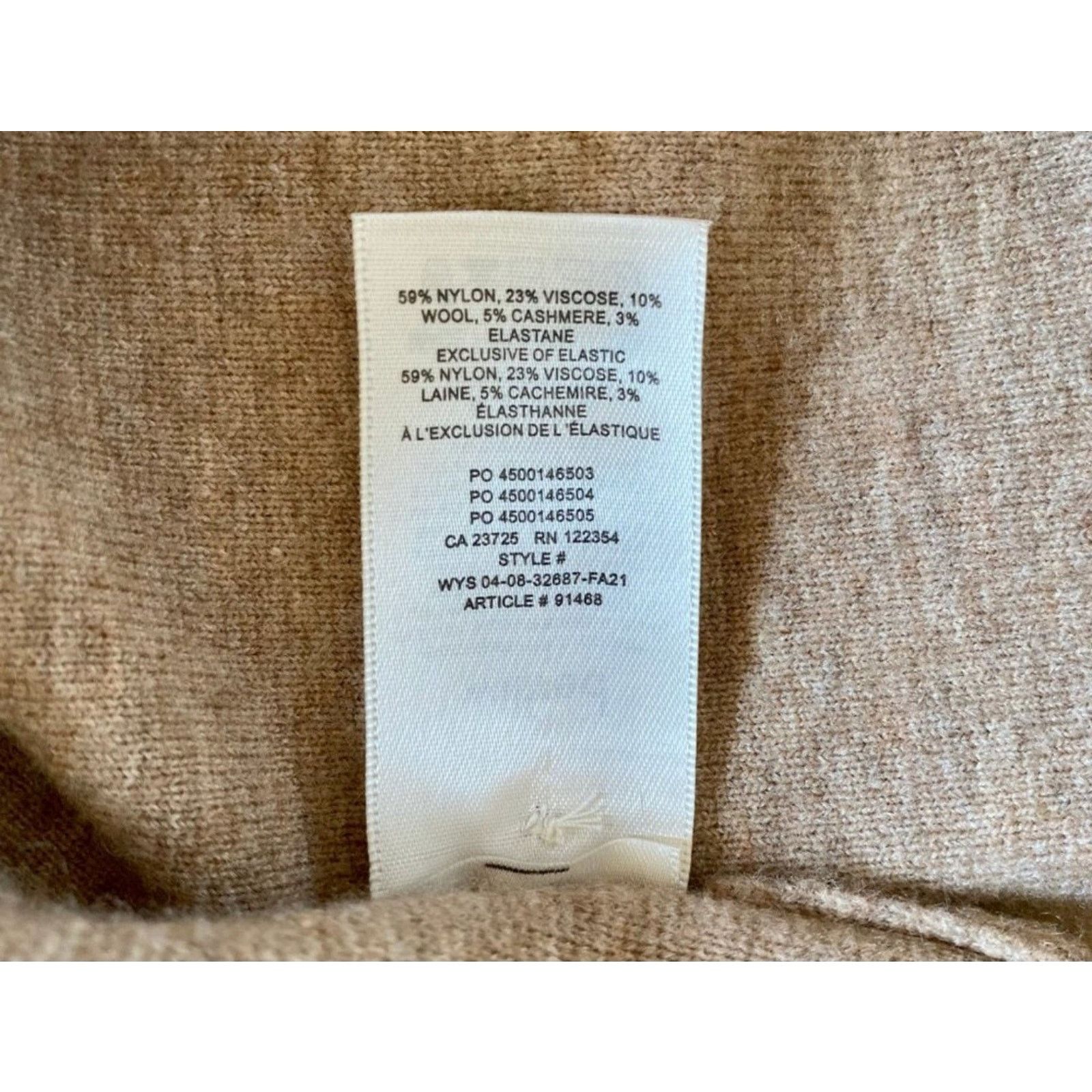 Aritzia Aritzia Wilfred Wool Cashmere Blend Sweater Dress Knit XS Size XS / US 0-2 / IT 36-38 - 7 Thumbnail