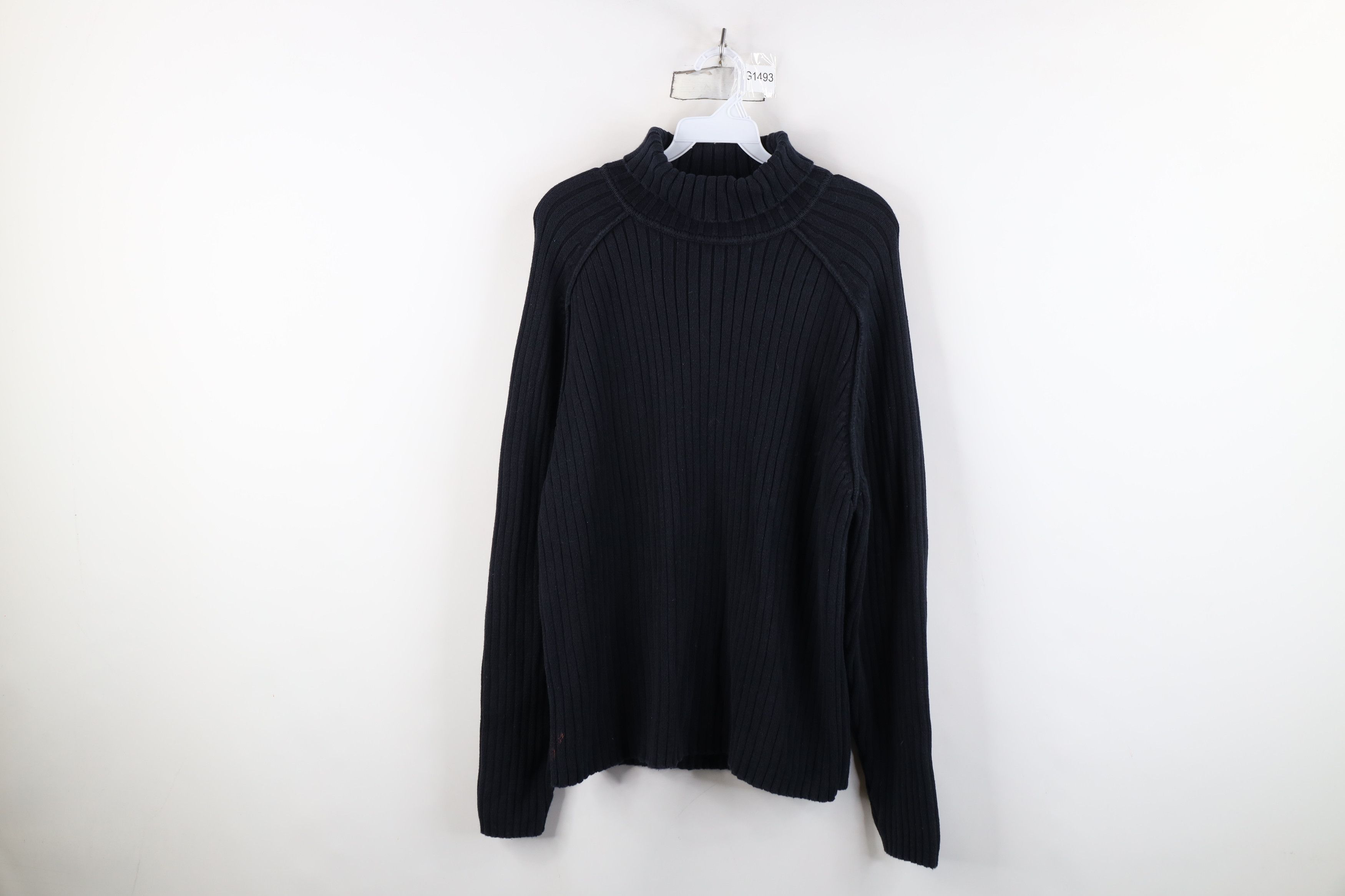 Vintage Vintage 90s Streetwear Chunky Ribbed Knit Turtleneck Sweater Size L / US 10 / IT 46 - 1 Thumbnail