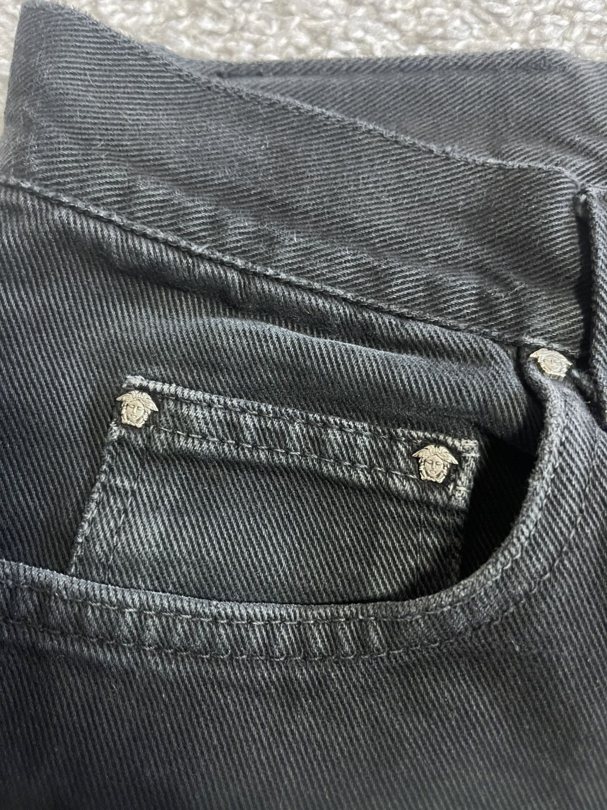 Versace Jeans Couture × Vintage VERSACE JEANS COUTURE VINTAGE MEDUSA BLACK EDITION SIZE 36 Size US 34 / EU 50 - 6 Thumbnail