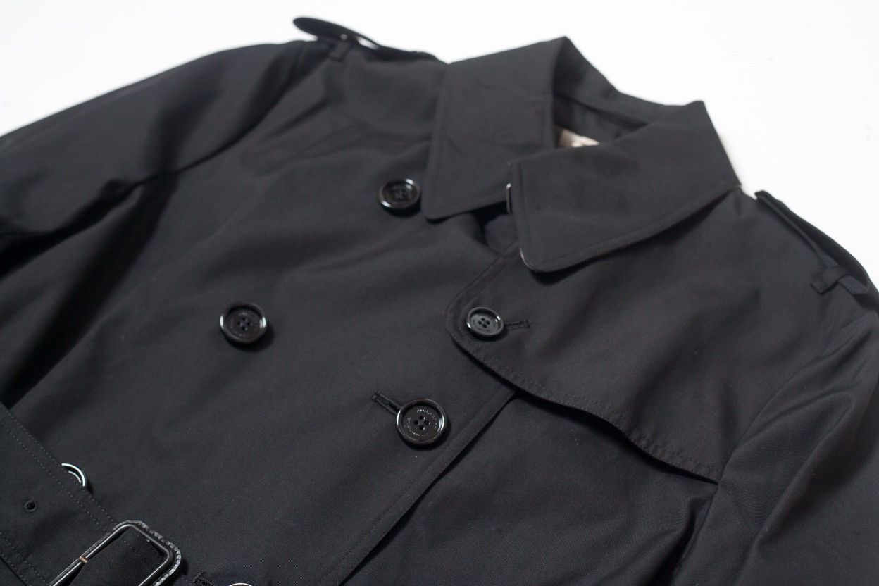 Burberry Burberry Sandringham Short Black Trench Coat Nova Check Size M / US 6-8 / IT 42-44 - 4 Thumbnail