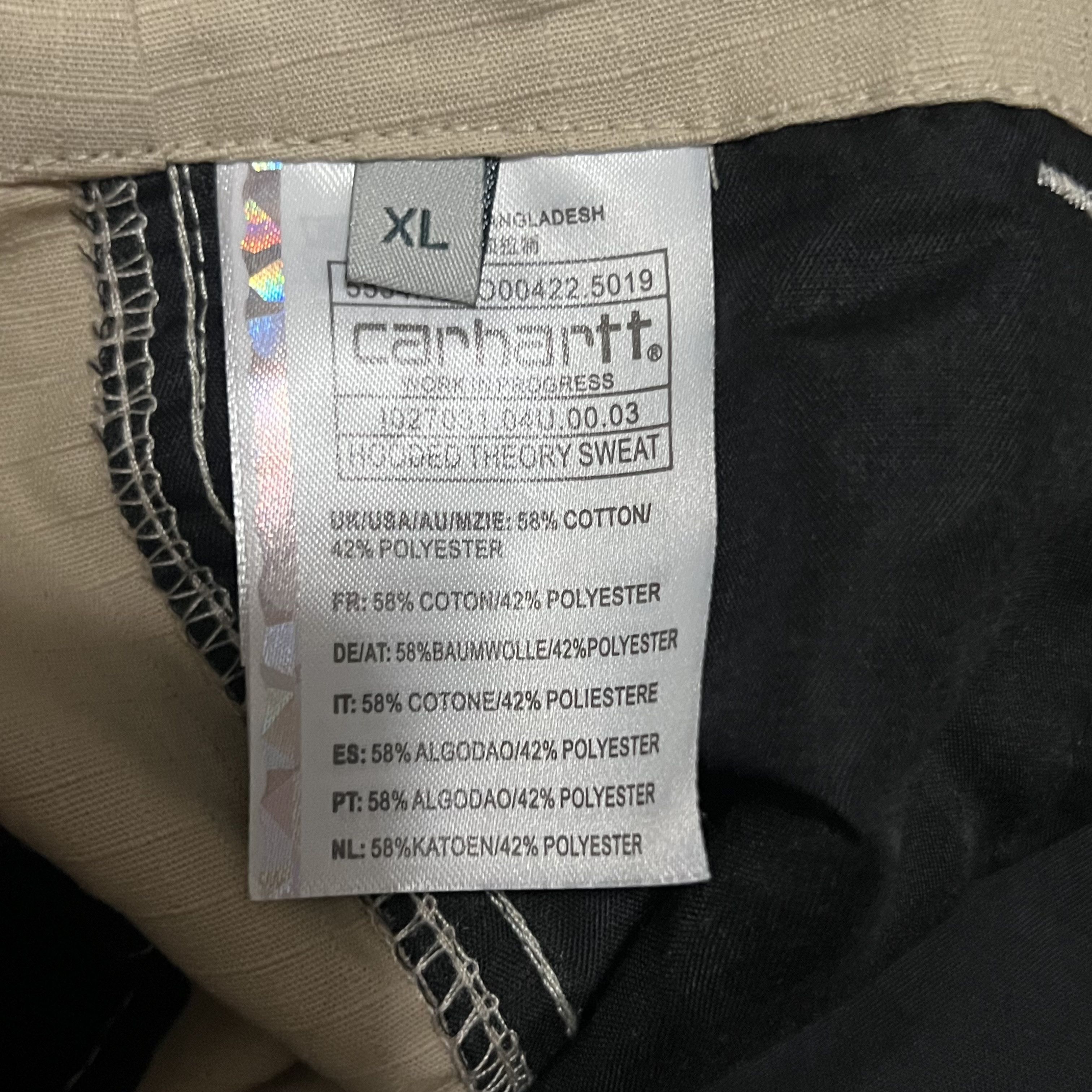 Carhartt × Carhartt Wip Carhartt WIP Work In Progress Hooded Theory Sweat XL Size US 36 / EU 52 - 7 Thumbnail