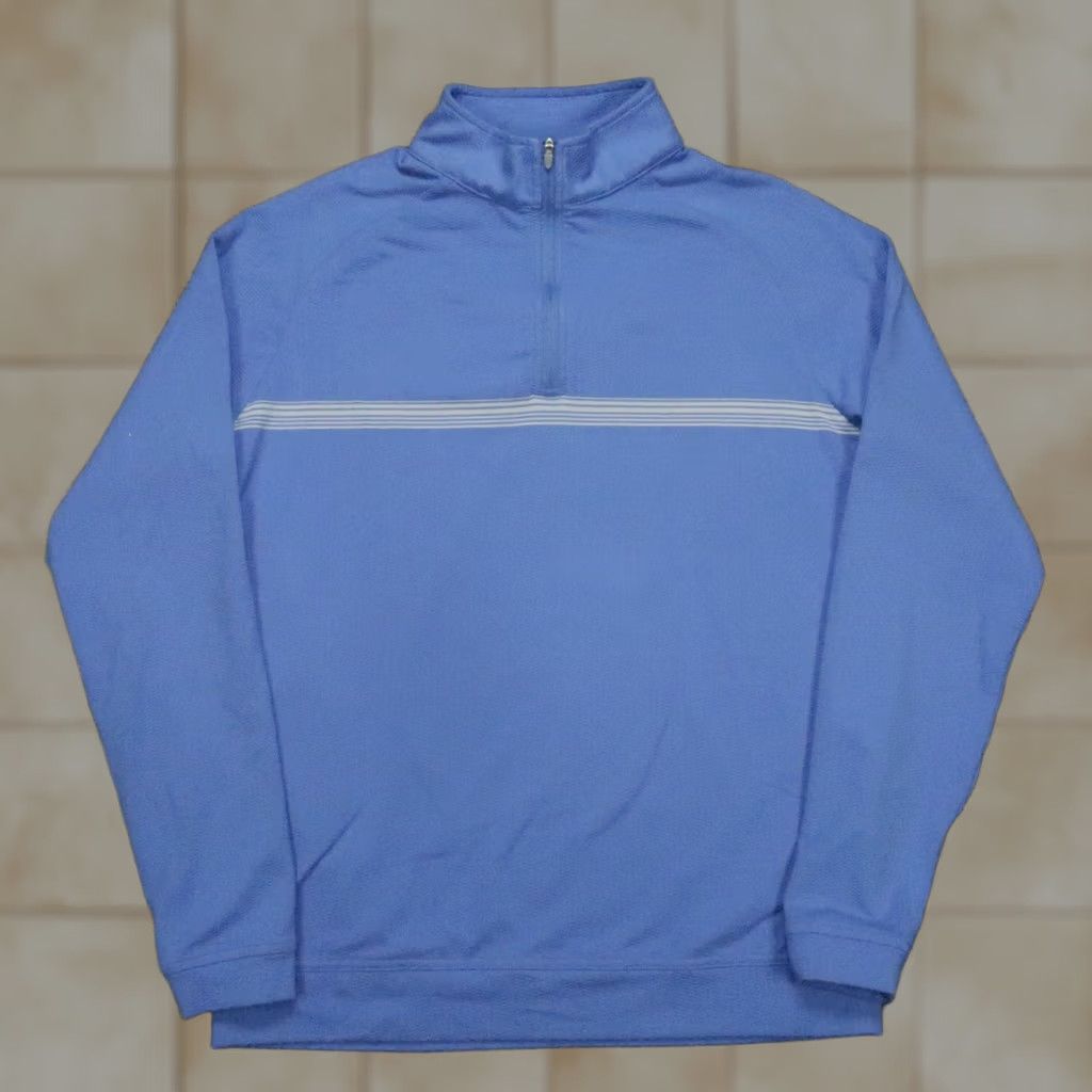 Peter Millar Peter Millar Pullover Men Medium Blue Perth Melange Performance Quarter Zip Golf Size US M / EU 48-50 / 2 - 1 Thumbnail