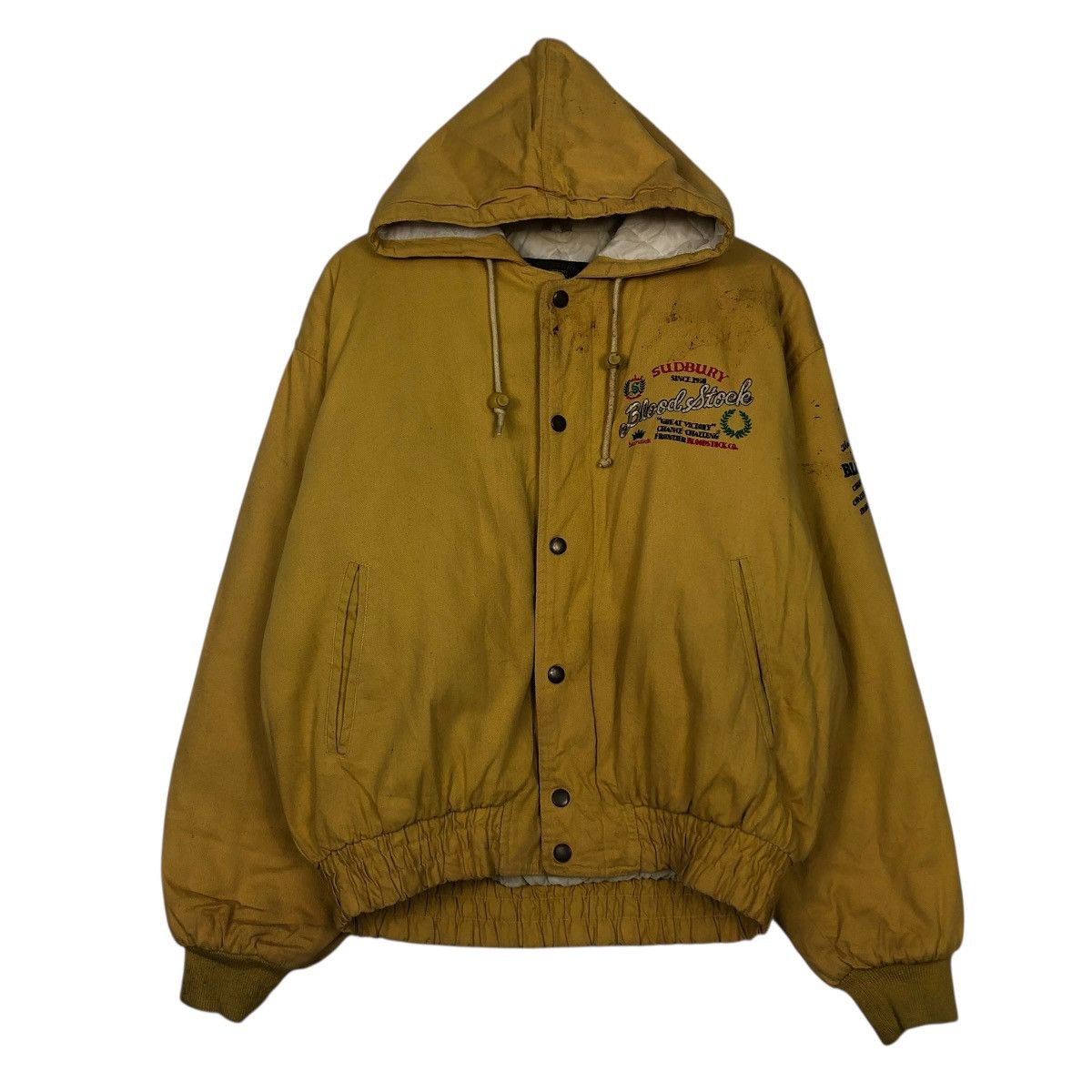 Japanese Brand 🔥VINTAGE HOODIE BOMBER JACKET BLOOD STOCK ISSEY MIYAKE Size US M / EU 48-50 / 2 - 3 Thumbnail