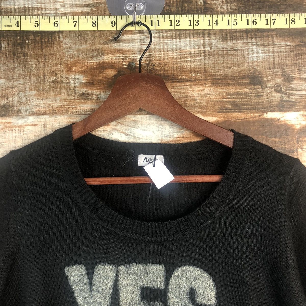 Homespun Knitwear × Japanese Brand DLL Agas Black Knitwear #C544 Size S / US 4 / IT 40 - 4 Thumbnail