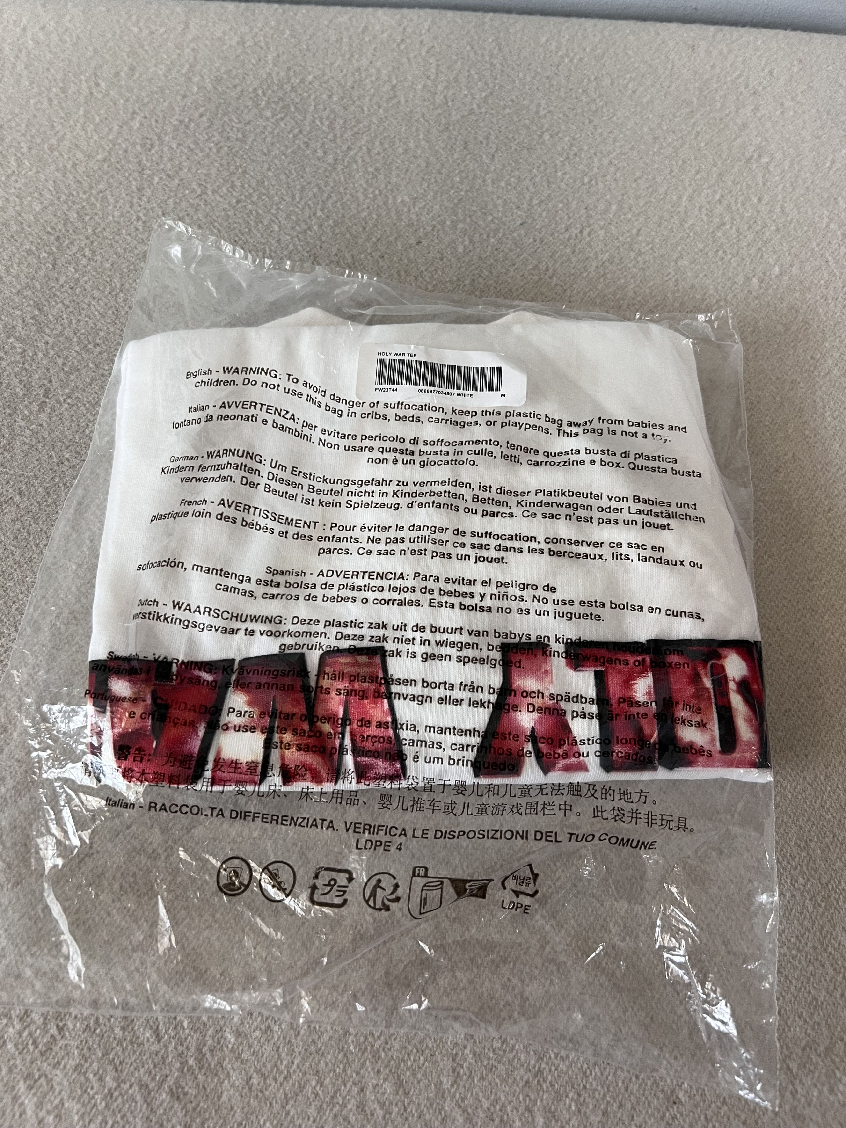 Supreme Supreme Holy War Tee in White Size US M / EU 48-50 / 2 - 4 Thumbnail