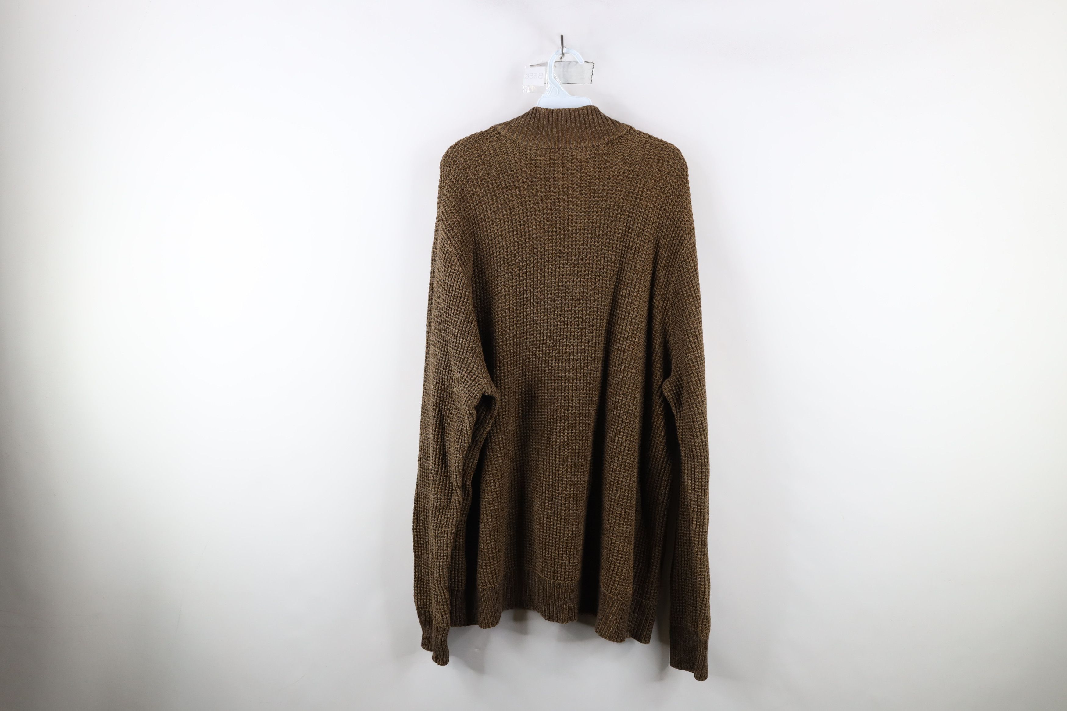 Eddie Bauer × Vintage Vintage Eddie Bauer Thermal Half Zip Pullover Sweater Brown Size US XXL / EU 58 / 5 - 10 Thumbnail