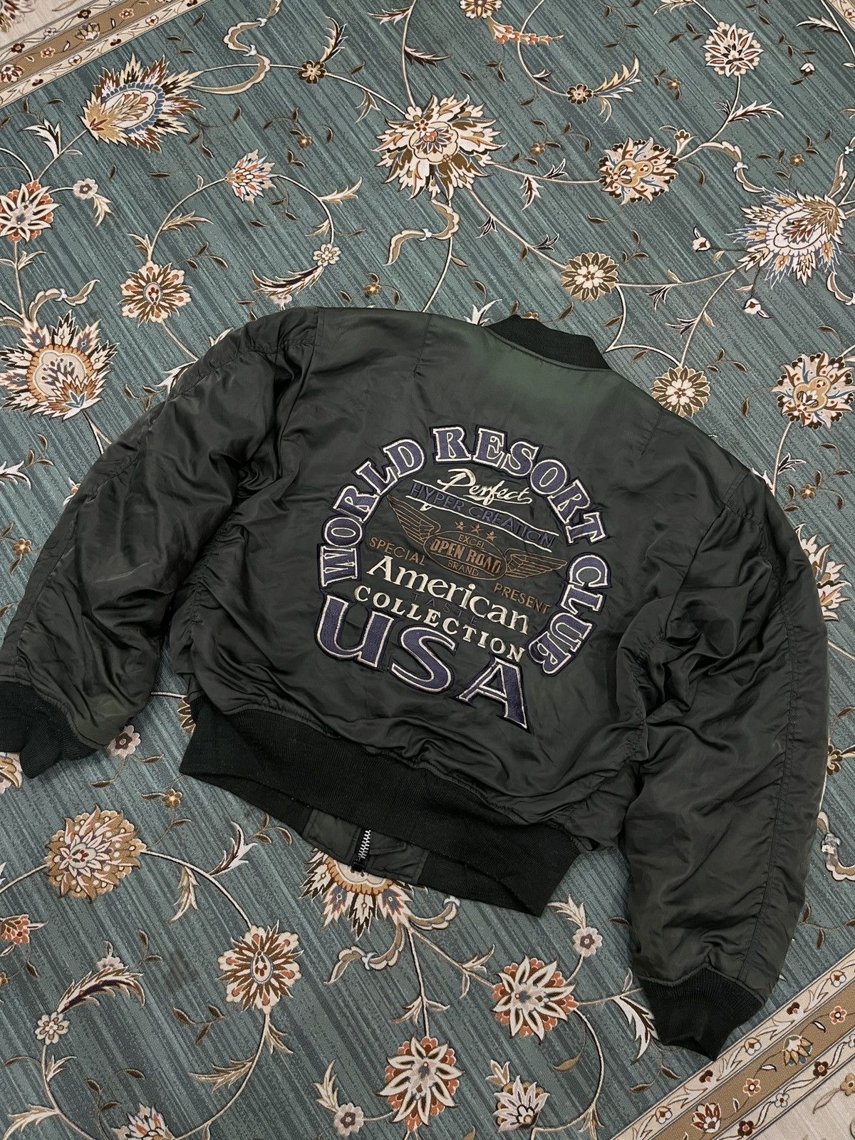 Vintage 🔥🔥🔥STEALS VTG AMERICAN CASUAL MA1 FLIGHT JACKET Size US L / EU 52-54 / 3 - 3 Thumbnail