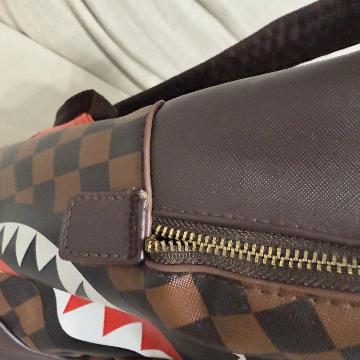 Sprayground Sprayground Side Sharks In Paris Checkered Backpack READ Size ONE SIZE - 2 Thumbnail